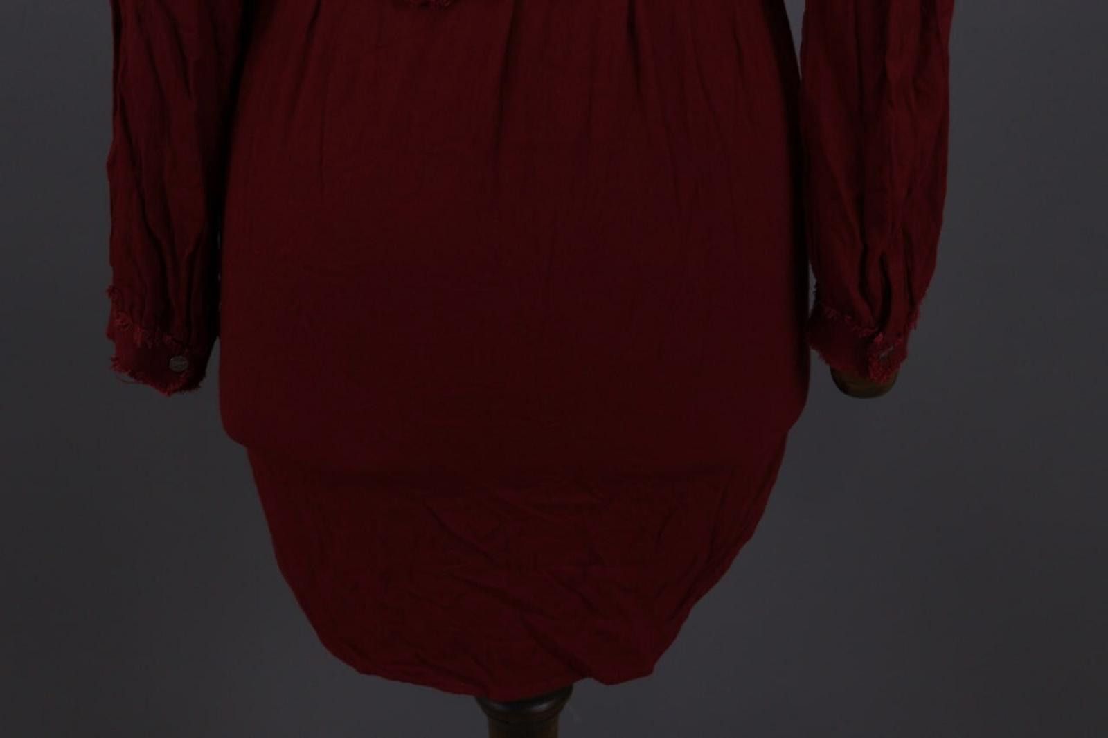 Zadig & Voltaire Zadig & Voltaire Rajel Burgundy Henley Bealt Dress Size XS Size XS / US 0-2 / IT 36-38 - 9 Thumbnail