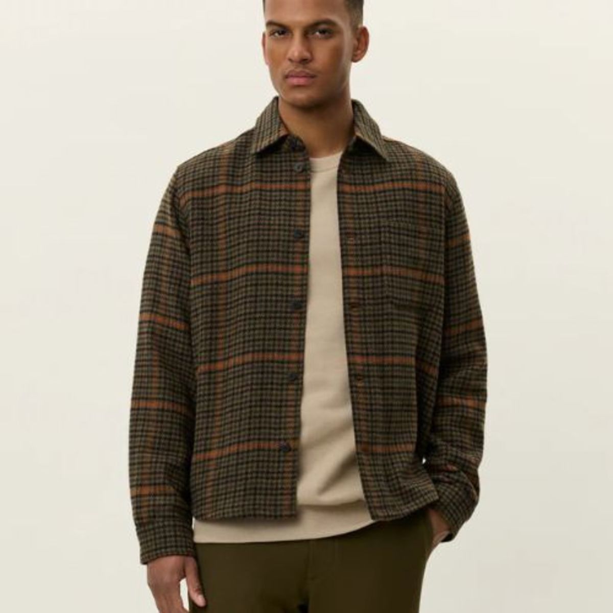 Les Deux Kody Houndstooth Overshirt Size US L / EU 52-54 / 3 - 1 Thumbnail