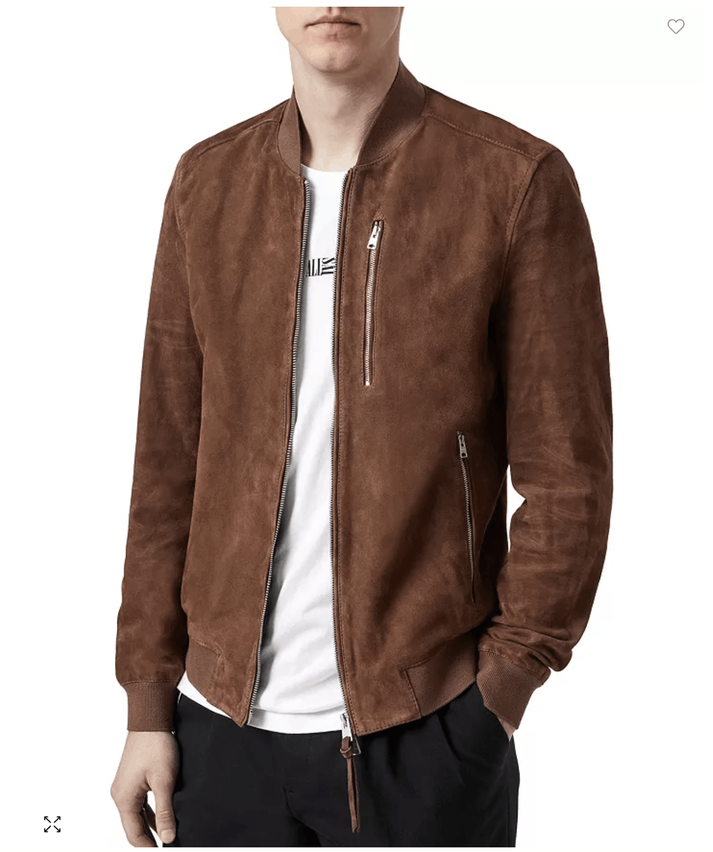 Allsaints ALLSAINTS Kemble Suede Brown Camel Bomber Jacket Coat M Size US M / EU 48-50 / 2 - 4 Thumbnail
