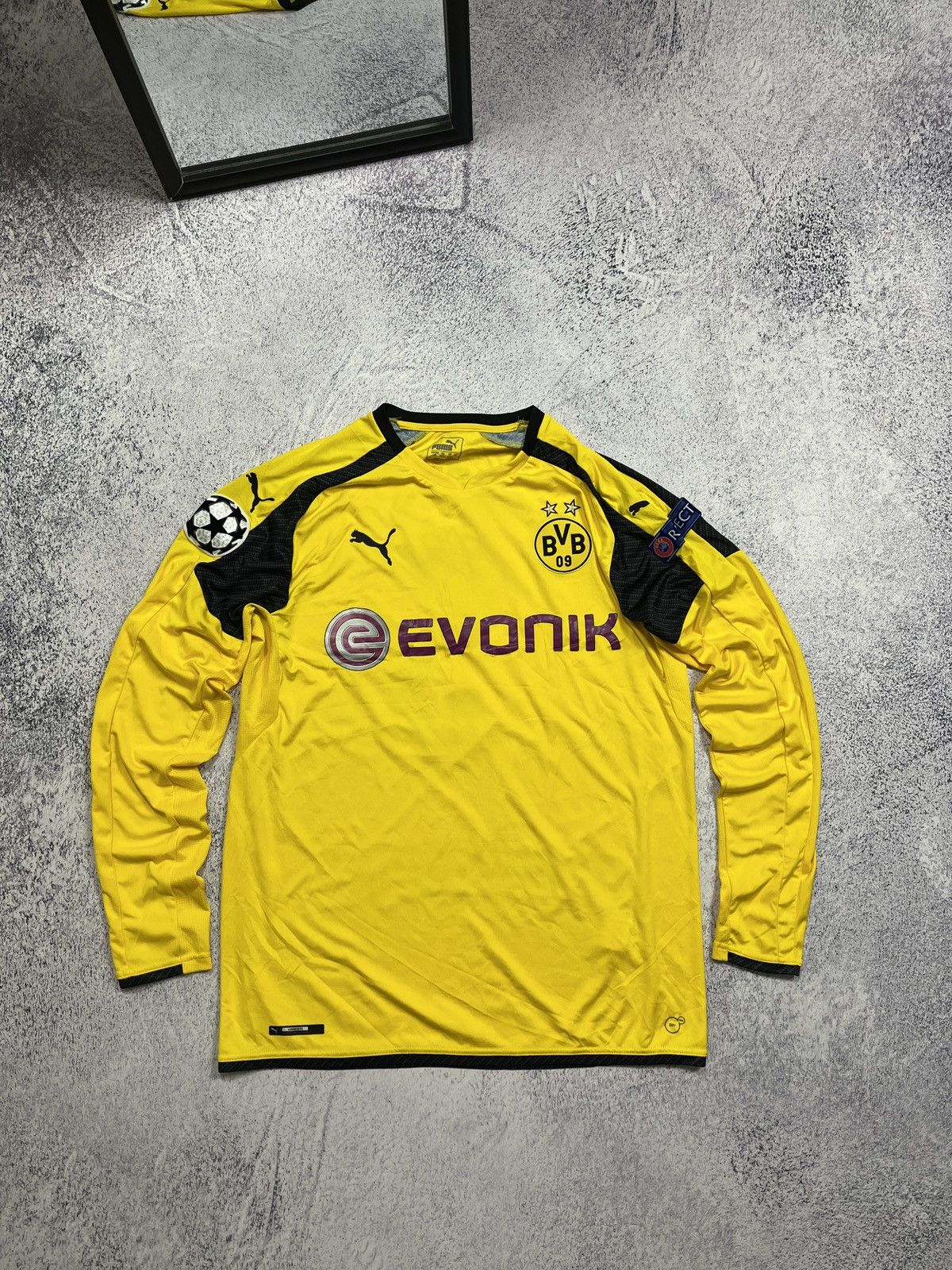 Borussia Dortmund 2016 #5 Bartra Soccer Long Sleeve Jersey