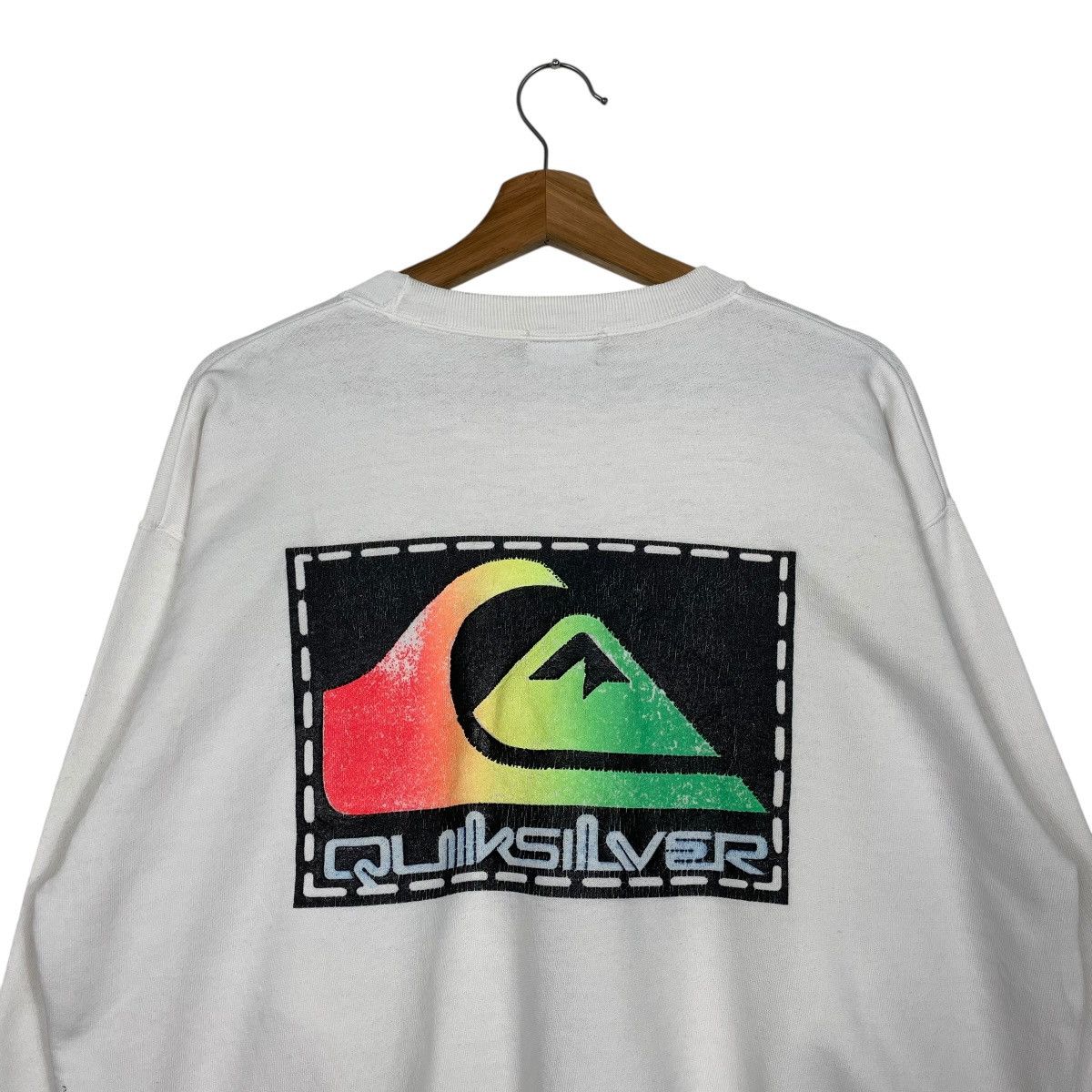 Quiksilver Vintage 90s Quiksilver Big Logo Crewneck Sweatshirt Size US M / EU 48-50 / 2 - 2 Thumbnail
