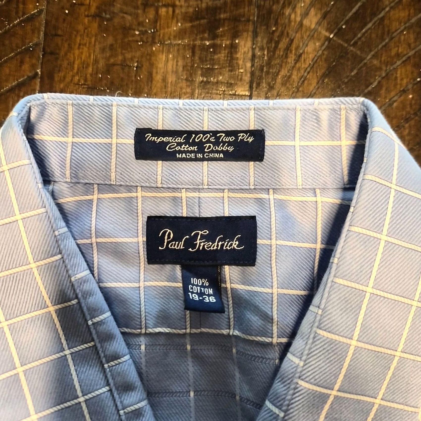 Vintage VINTAGE Paul Frederick Two Ply 100% Cotton Check Long Sleeve Shirt Mens Size 19 G202 Size US XXL / EU 58 / 5 - 3 Thumbnail
