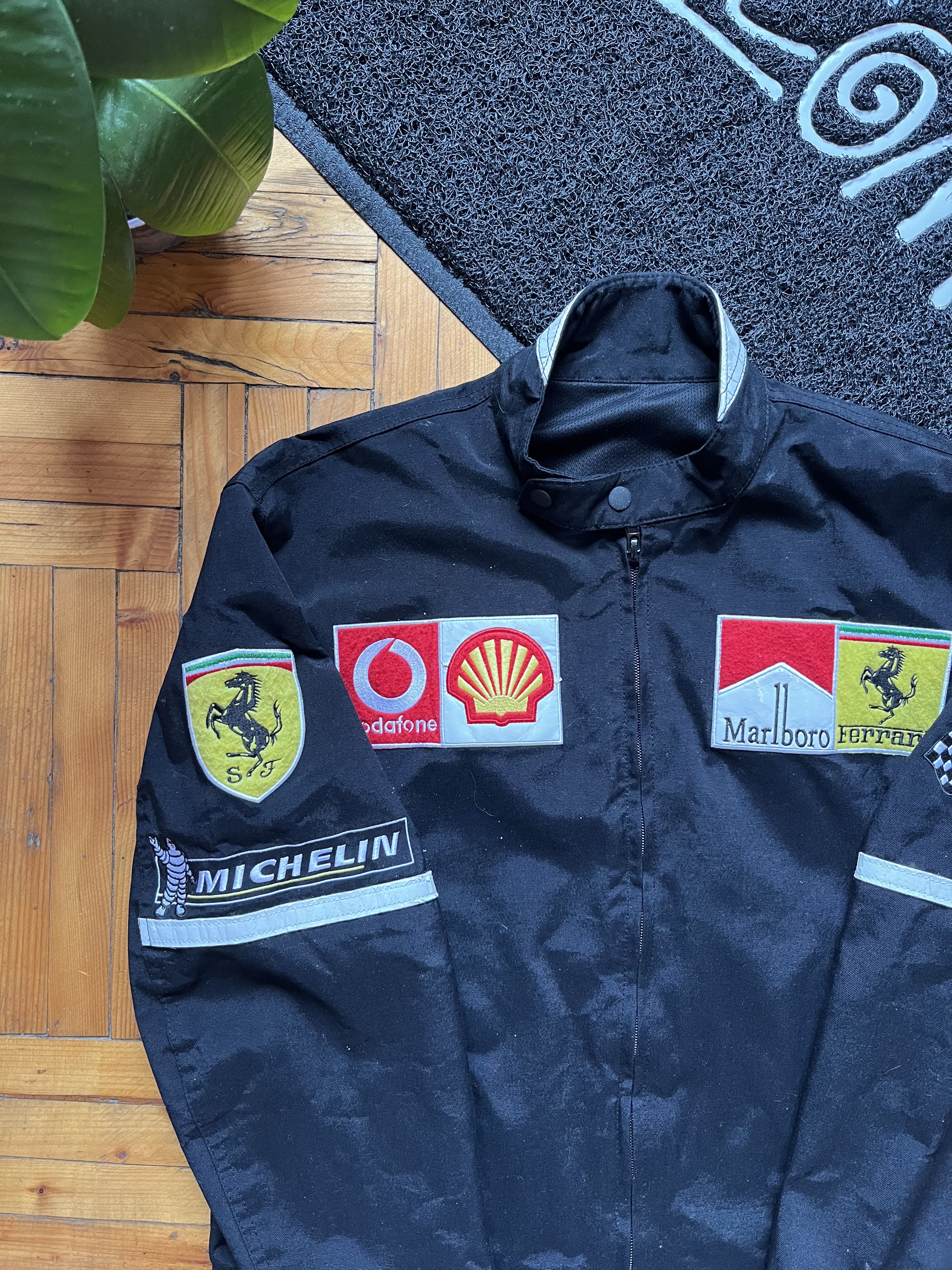 Ferrari Vintage 90's Marlboro Ferrari Black Racing Jacket Nascar Size US L / EU 52-54 / 3 - 2 Thumbnail