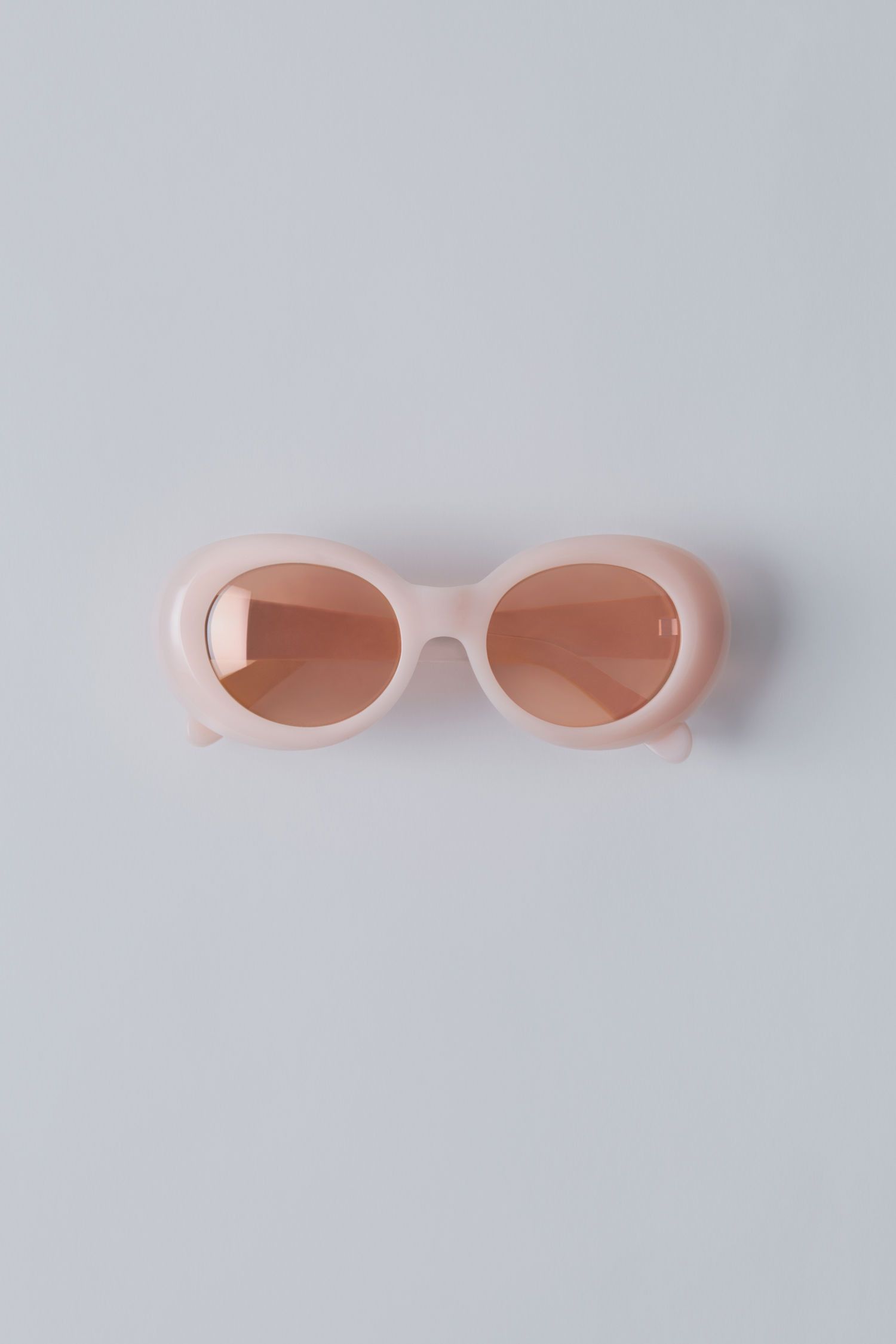 Acne Studios Mustang Pink Oval Frame Sunglasses Size ONE SIZE - 6 Thumbnail