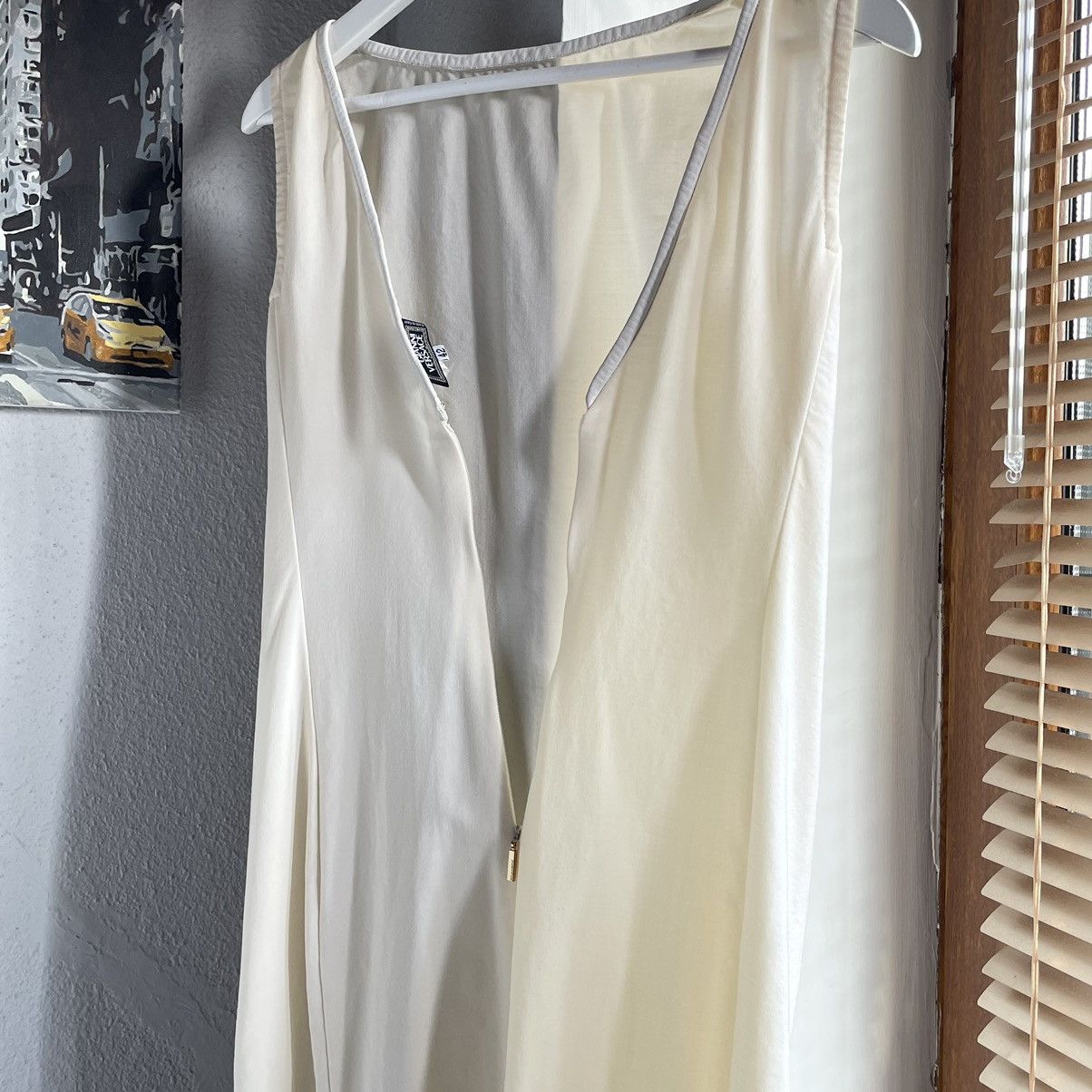 Versace × Vintage 90’s Gianni Versace Couture Leather V-Neck Dress Size M / US 6-8 / IT 42-44 - 21 Thumbnail