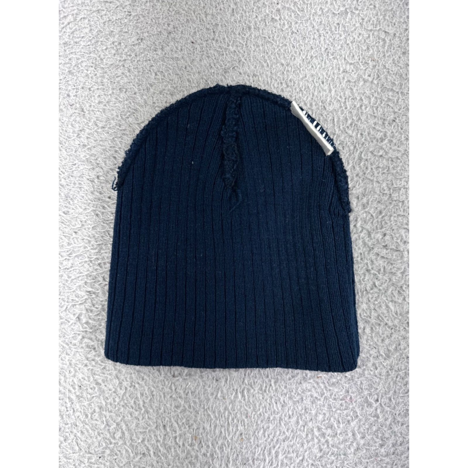 Vintage My Town Plaid Knit Beanie Toque Adult One Size Blue Lightweight Reversible Ski Mens Size ONE SIZE - 3 Thumbnail