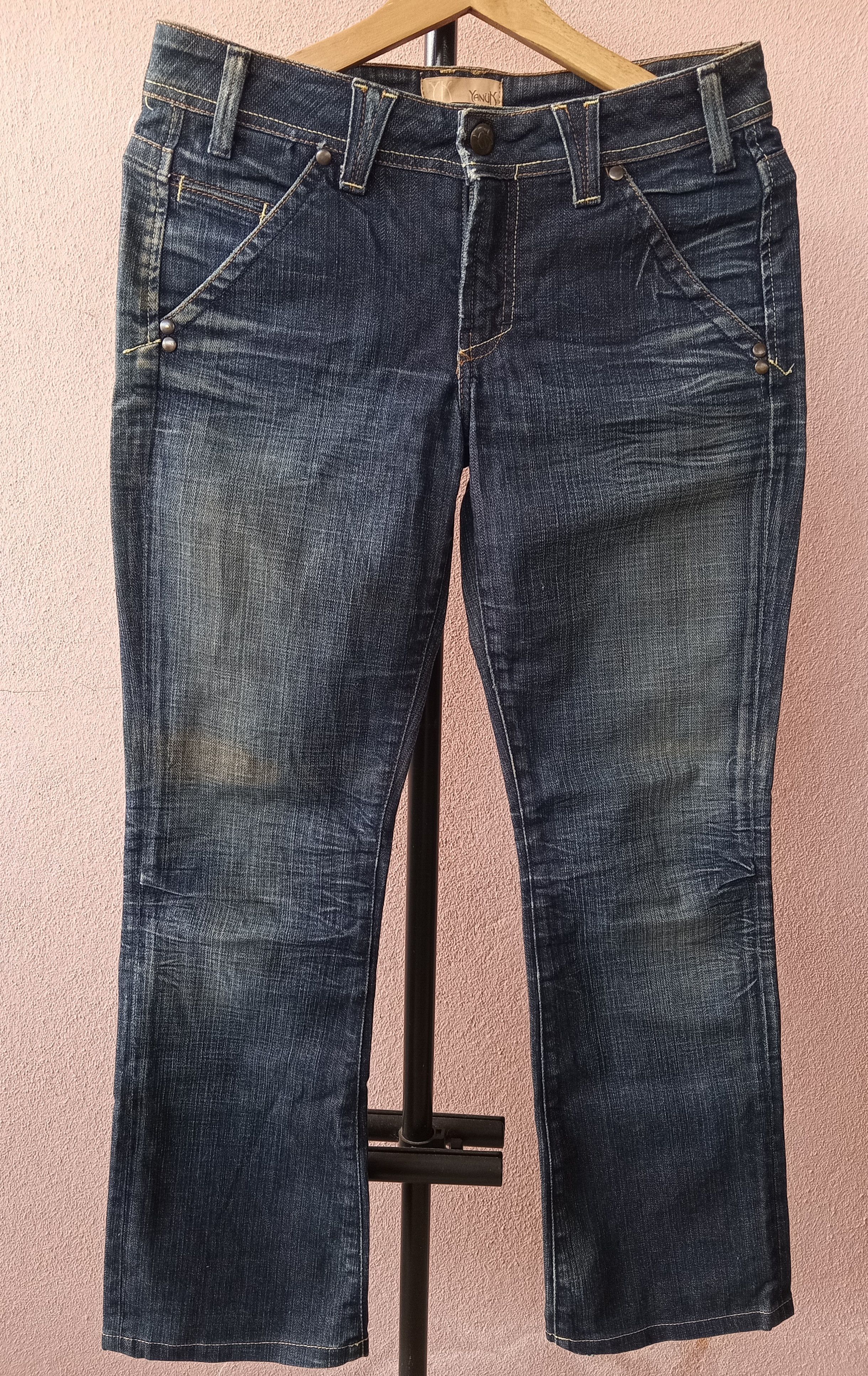 Vintage Vintage YANUK Rusty Wash Distressed Faded Jeans Size 30" / US 8 / IT 44 - 1 Thumbnail