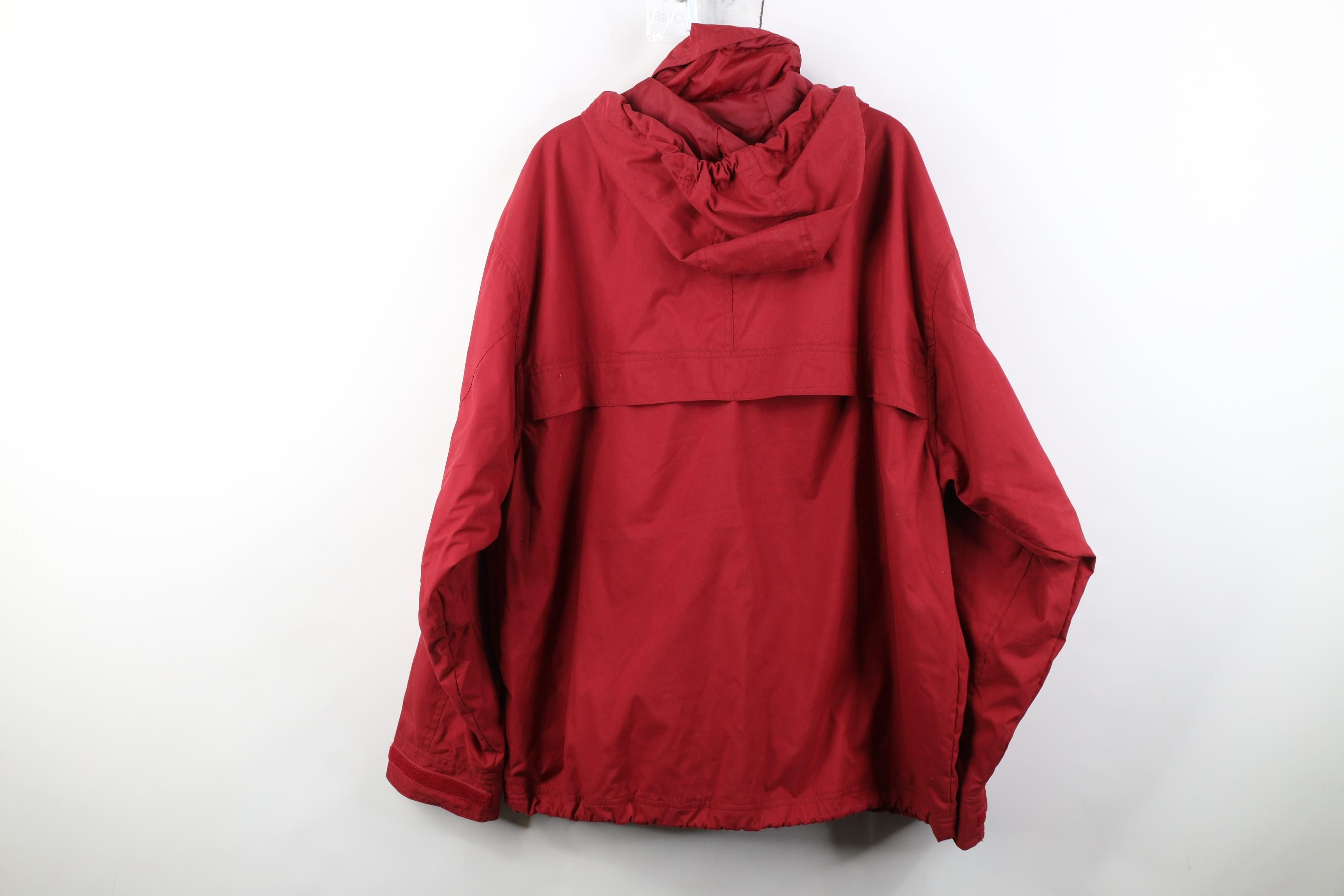 Gap Vintage Y2K 2002 Gap Hooded Anorak Windbreaker Jacket Red Size US L / EU 52-54 / 3 - 11 Thumbnail