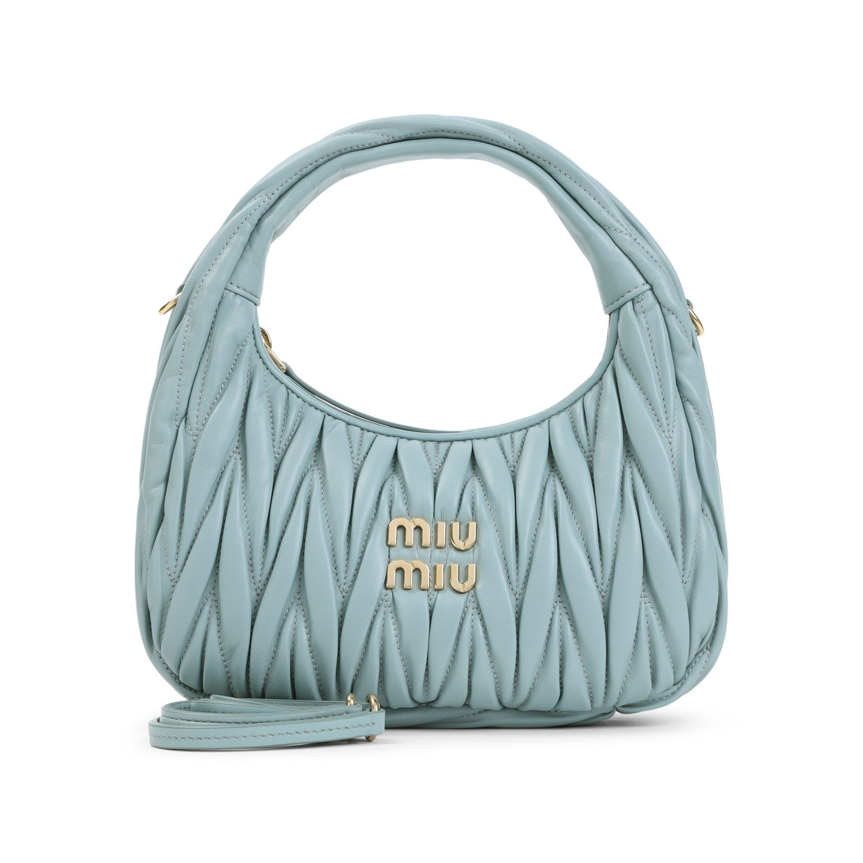 Miu Miu Miu Miu Small Wander matelassé hobo bag Size ONE SIZE - 1 Thumbnail