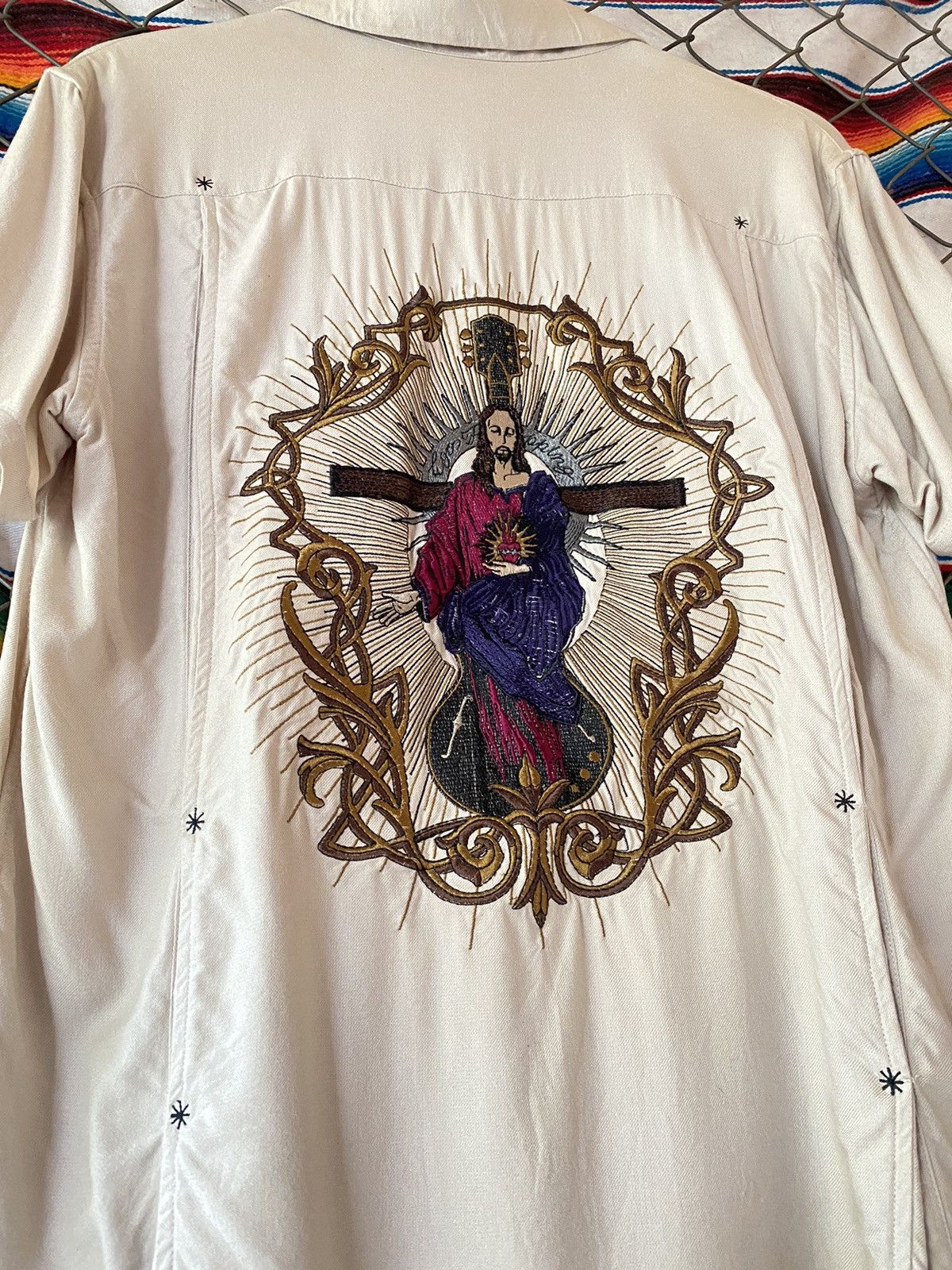 Hysteric Glamour × If Six Was Nine × Le Grande Bleu (L.G.B.) Y2k Ego tripping cross jesus shirt Size US L / EU 52-54 / 3 - 3 Thumbnail