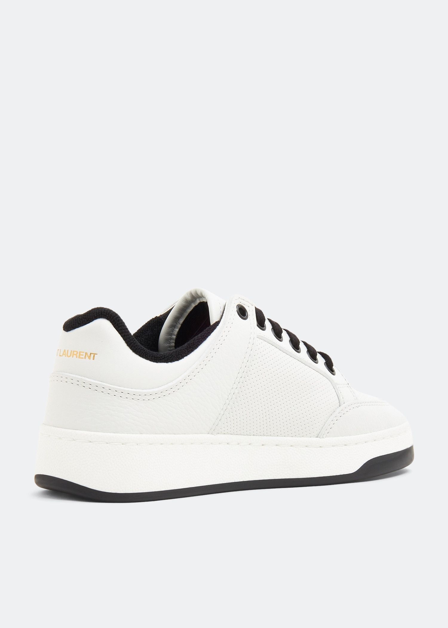 Saint Laurent Paris o1s1wg110625 SL/61 Low-Top Sneakers in White Size US 8 / EU 41 - 3 Thumbnail