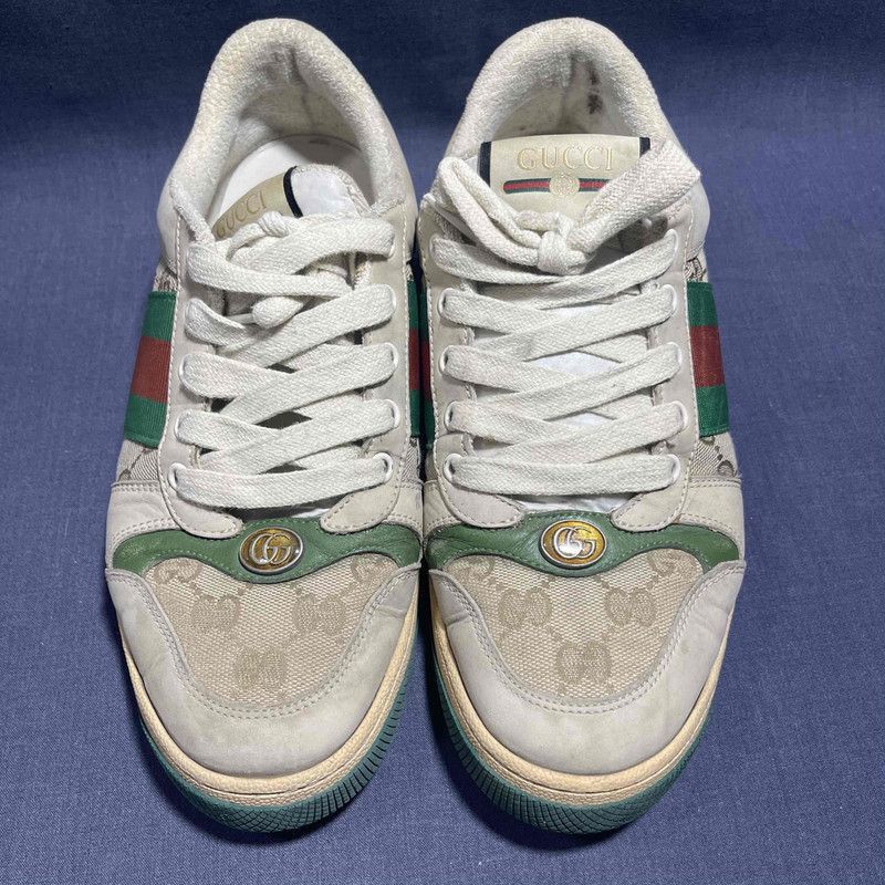 Gucci Gucci Screener Retro Leather Sneakers for Men - Size US 7.5 / EU 40-41 - 2 Thumbnail