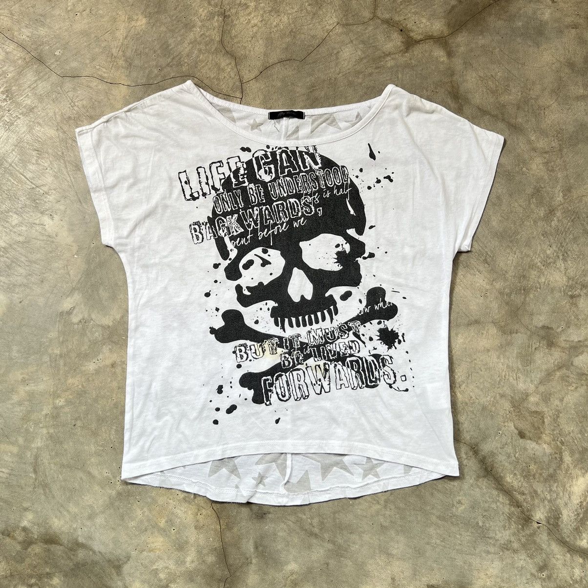 Japanese Brand 2000s Sky Bomber Mastermind Style Skull Back Star Shirt Size M / US 6-8 / IT 42-44 - 1 Thumbnail