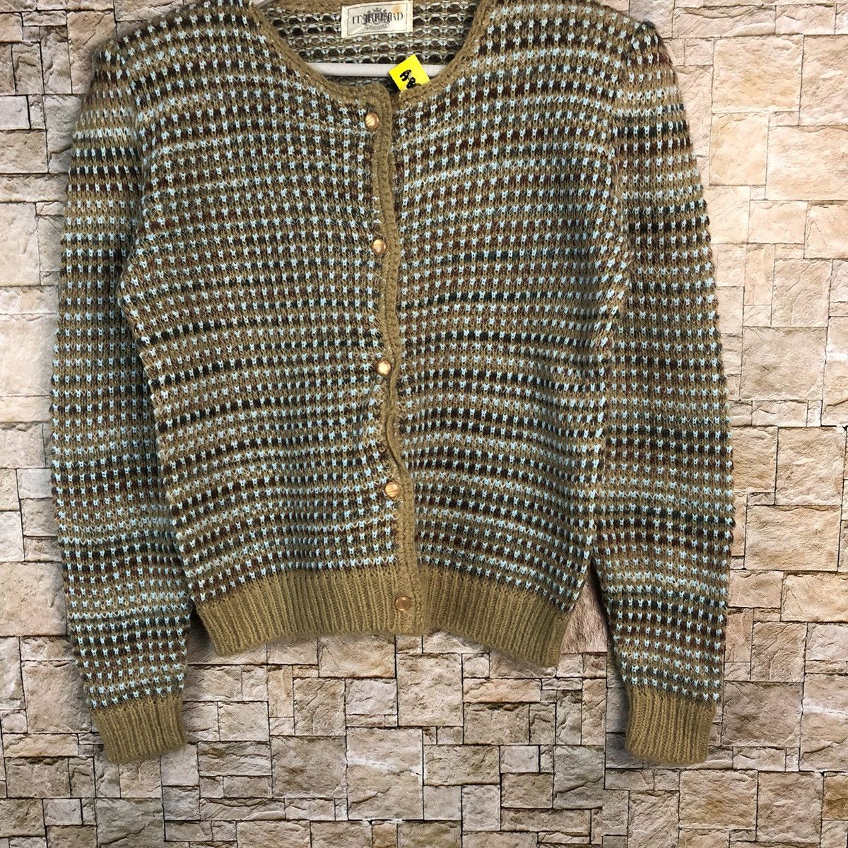 Vintage Ithuaid Brown Patterned Cardigans #A892 Size S / US 4 / IT 40 - 3 Thumbnail