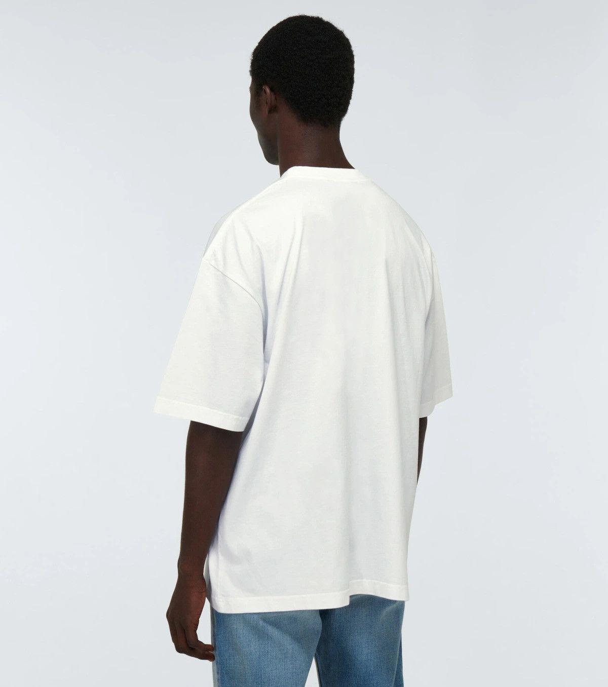 Balenciaga o1srvl11e1124 Dup / BB Corp T-Shirt Large Fit in White Size US S / EU 44-46 / 1 - 4 Thumbnail