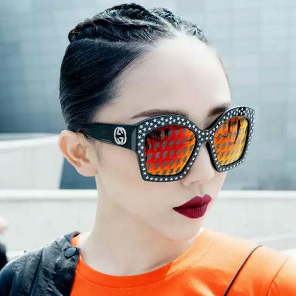 Gucci Gucci GG3870S Z0MZ9 sunglasses New studs stars oversize Size ONE SIZE - 9 Thumbnail