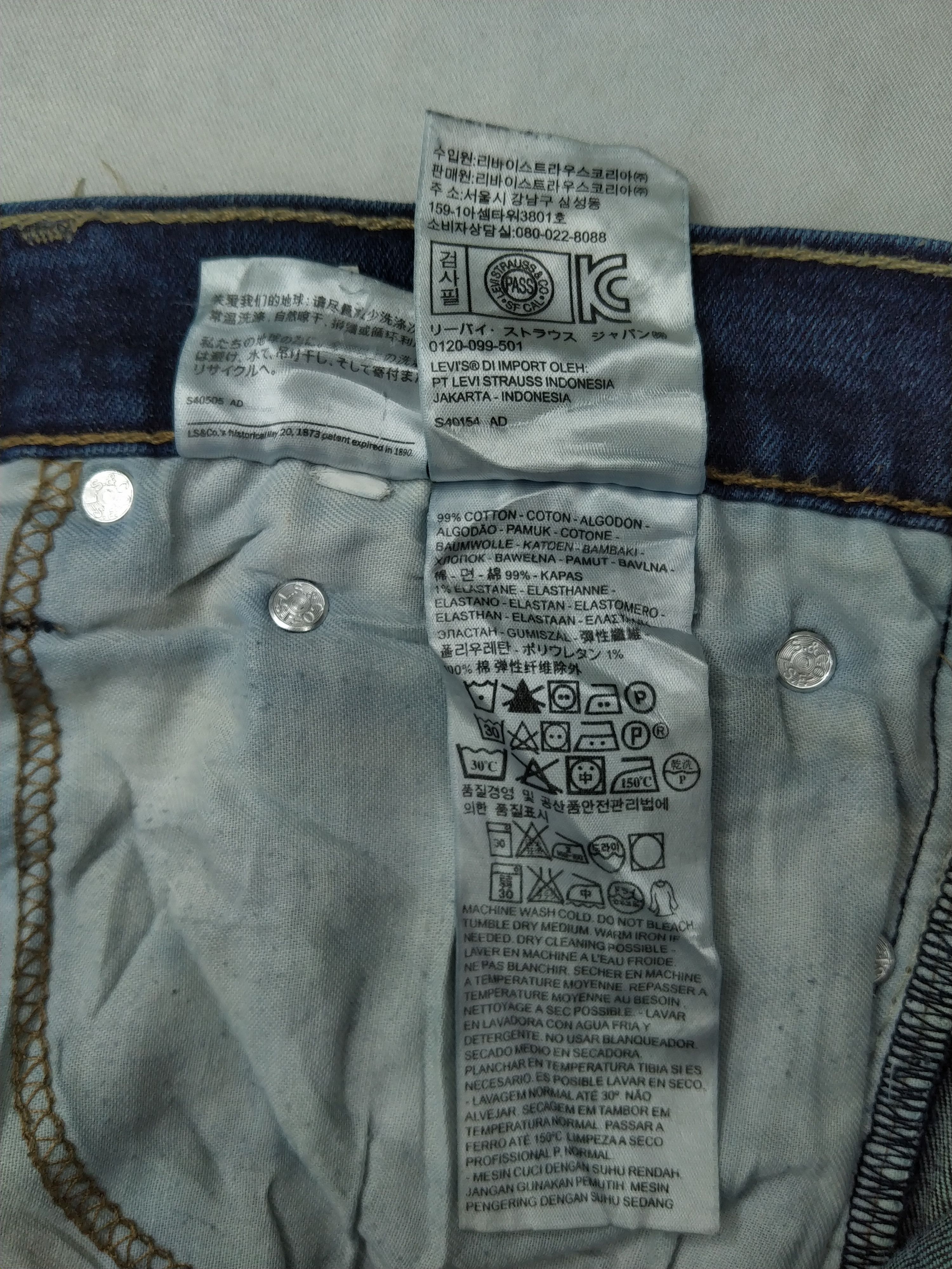 Levi's Dark Blue Vintage Levi's 511 Denim 33x29.5 -JN279 Size US 33 - 12 Thumbnail
