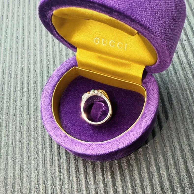Gucci Gucci Size18 Natural turquoise ring Size ONE SIZE - 4 Thumbnail