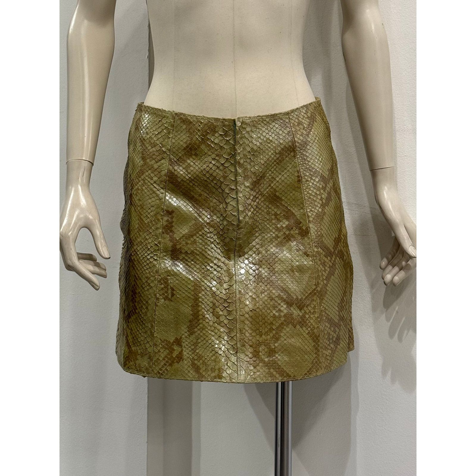 Versace 1990s Gianni Versace real Python mini skirt Size 30" / US 8 / IT 44 - 6 Thumbnail