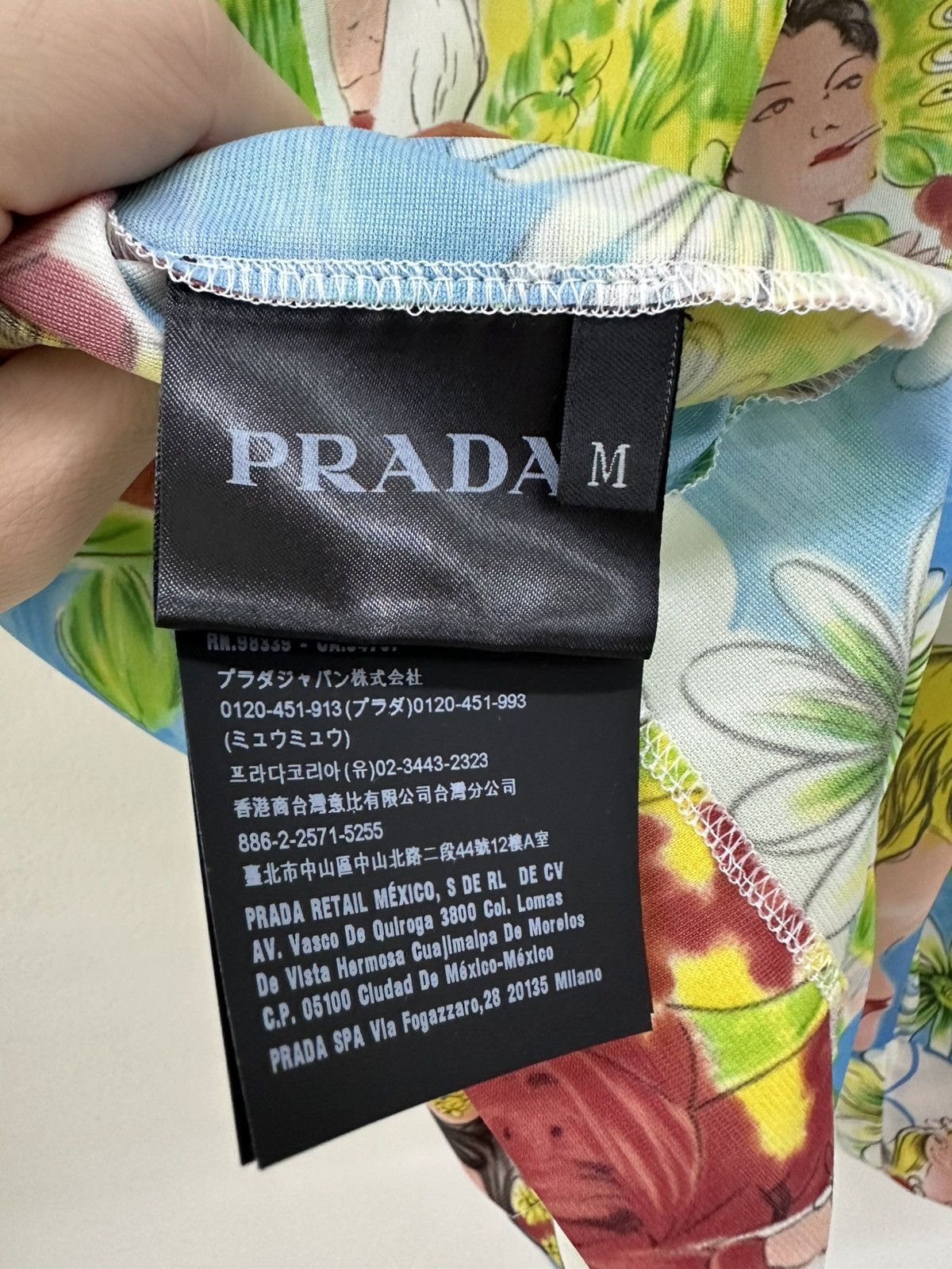 Prada Prada Flash Back Print Turtleneck Top Size US M / EU 48-50 / 2 - 8 Thumbnail