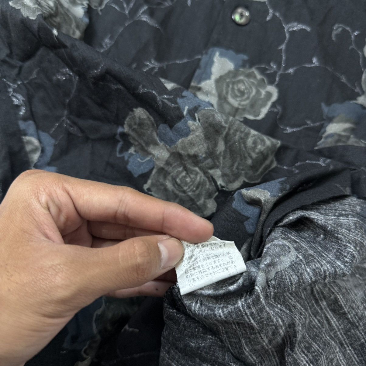Tornado Mart Tornado Mart flower button up shirt black Size M / US 6-8 / IT 42-44 - 8 Thumbnail