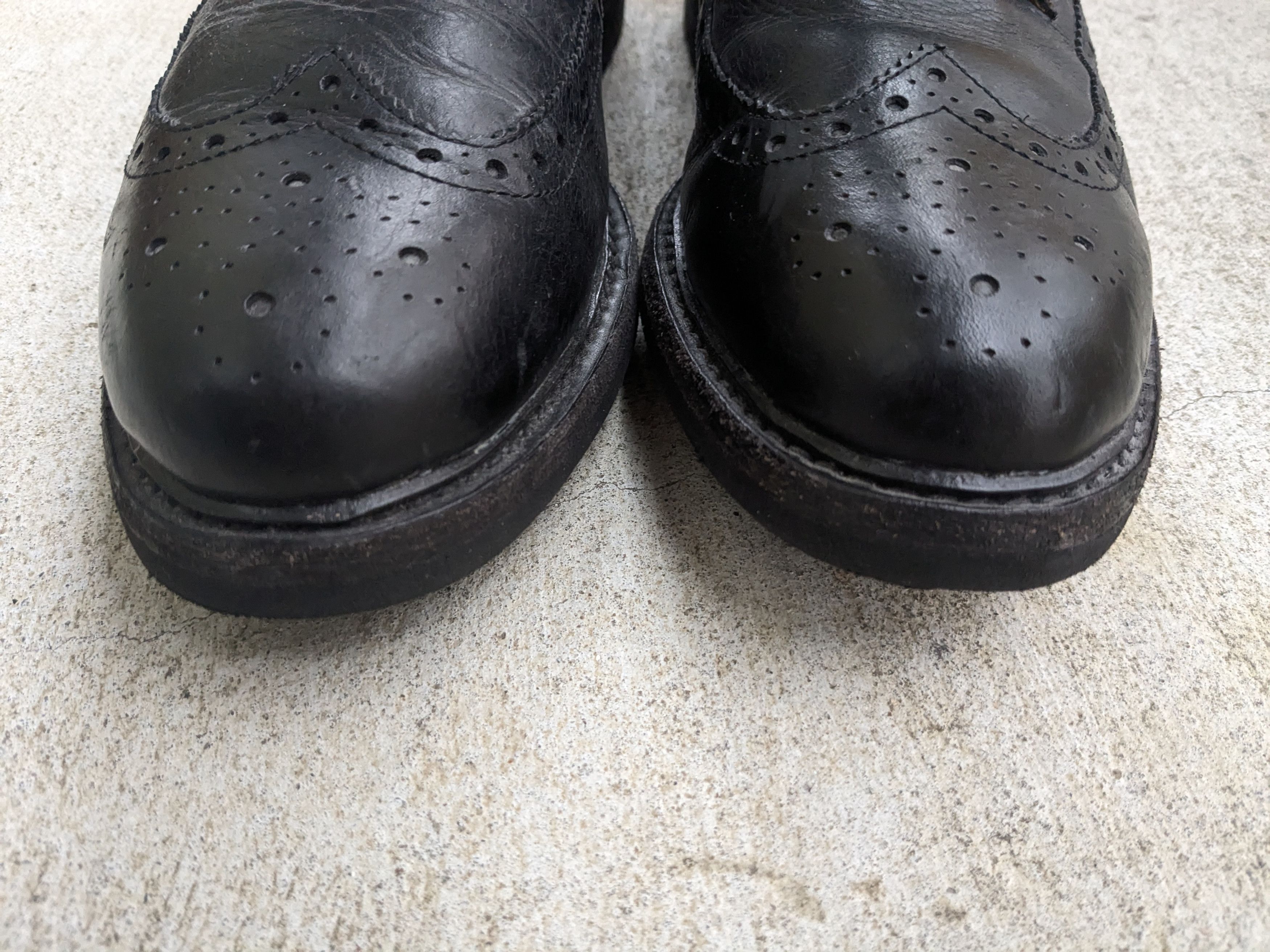Polo Ralph Lauren Polo Ralph Lauren Boots Black 8 D Leather Brogues Wingtip Size US 8 / EU 41 - 4 Thumbnail