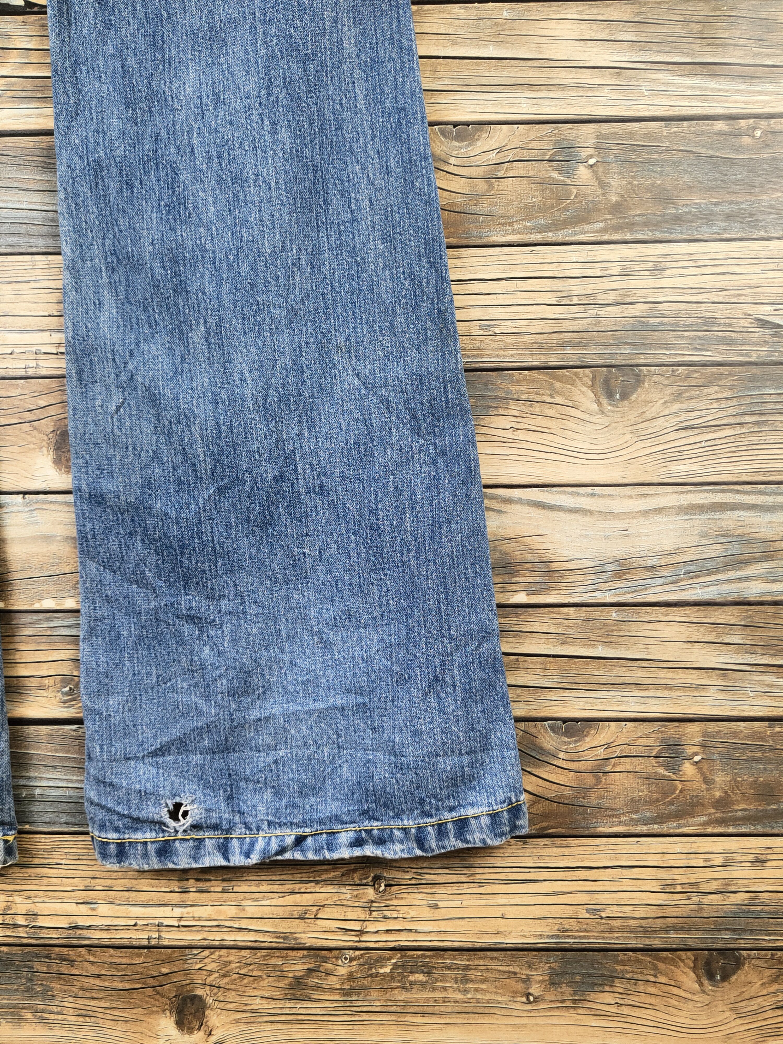 Japanese Brand Back Rush Blue Distressed Ripped Jeans #S2924 Size 28" / US 6 / IT 42 - 11 Thumbnail