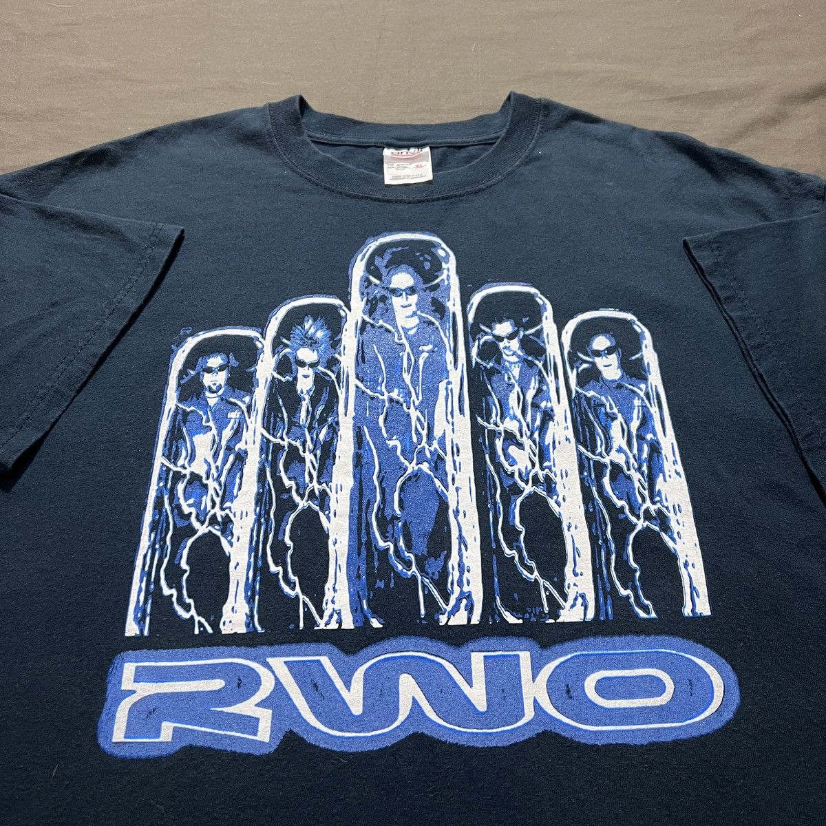 Anvil × Band Tees × Vintage Vintage Y2K 2WO Band Industrial metal Tee XL Rob Halford Size US XL / EU 56 / 4 - 1 Thumbnail