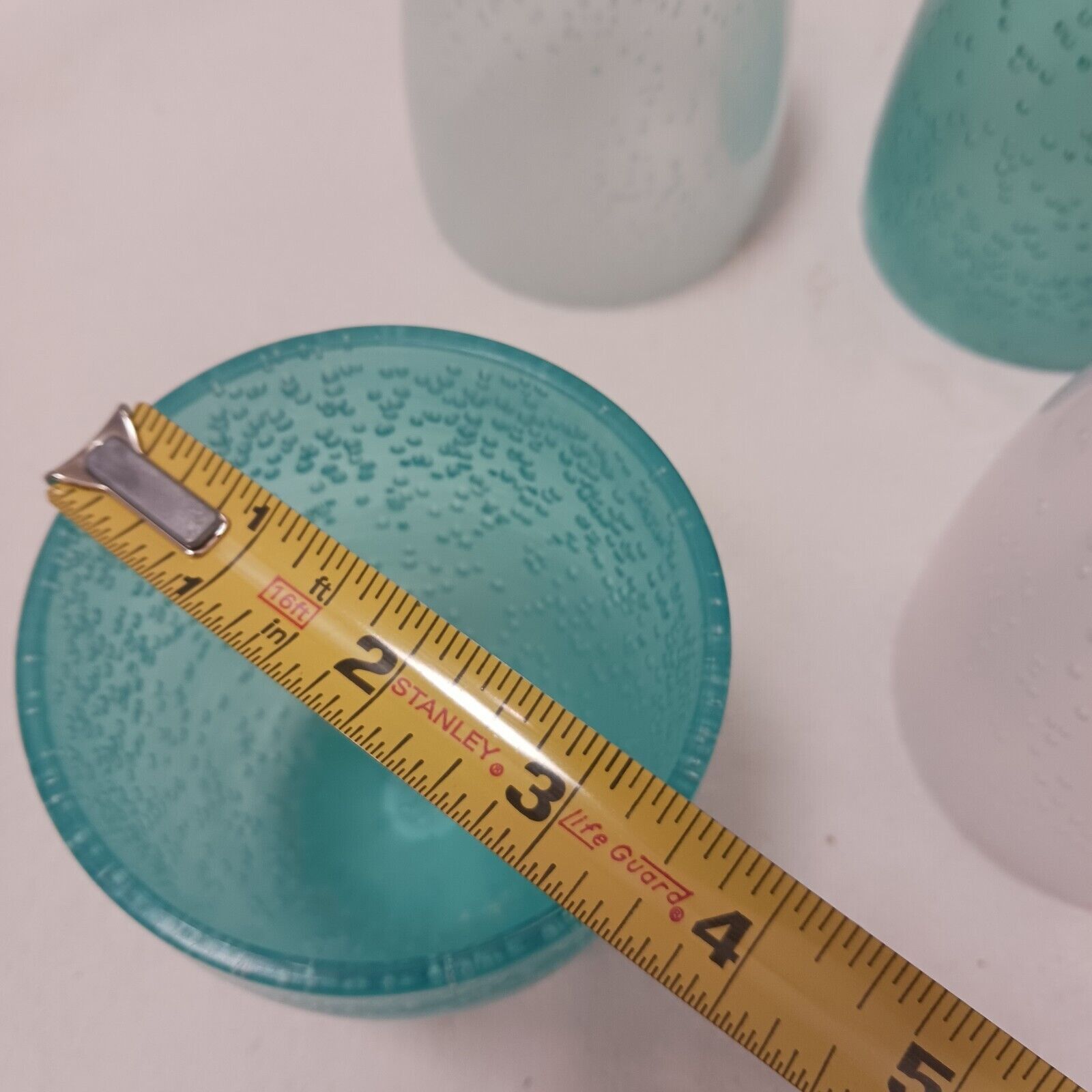 Other 4 Frosted Turquoise Drinking Tumbler BUBBLES Non-Breakable Size ONE SIZE - 15 Thumbnail