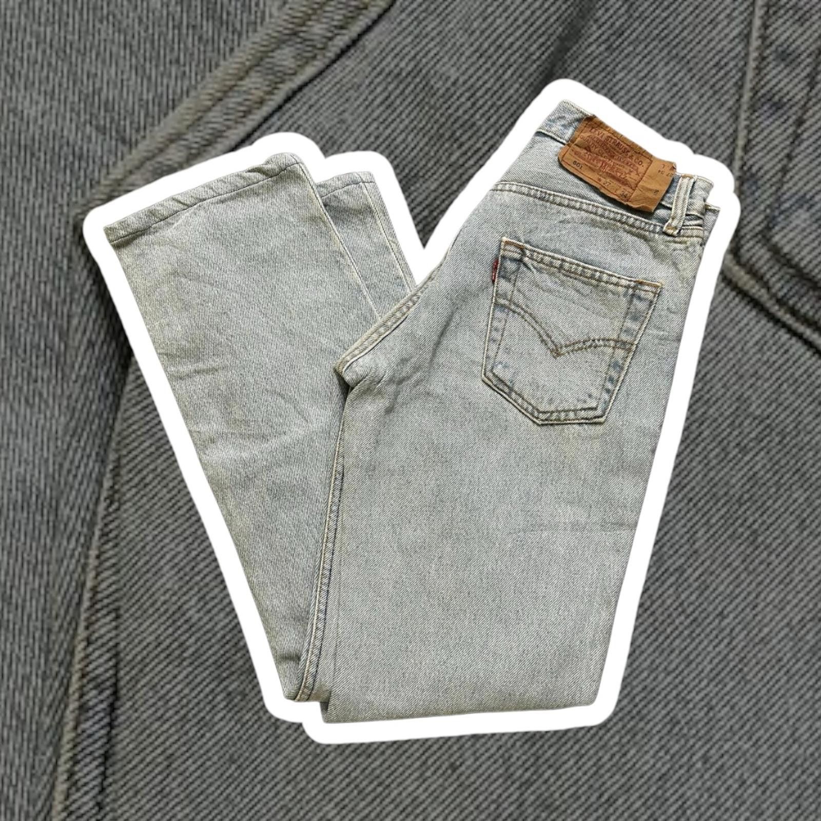 Levi's Levi's 501 Vintage Denim Jeans - Light Wash Size US 27 - 1 Thumbnail