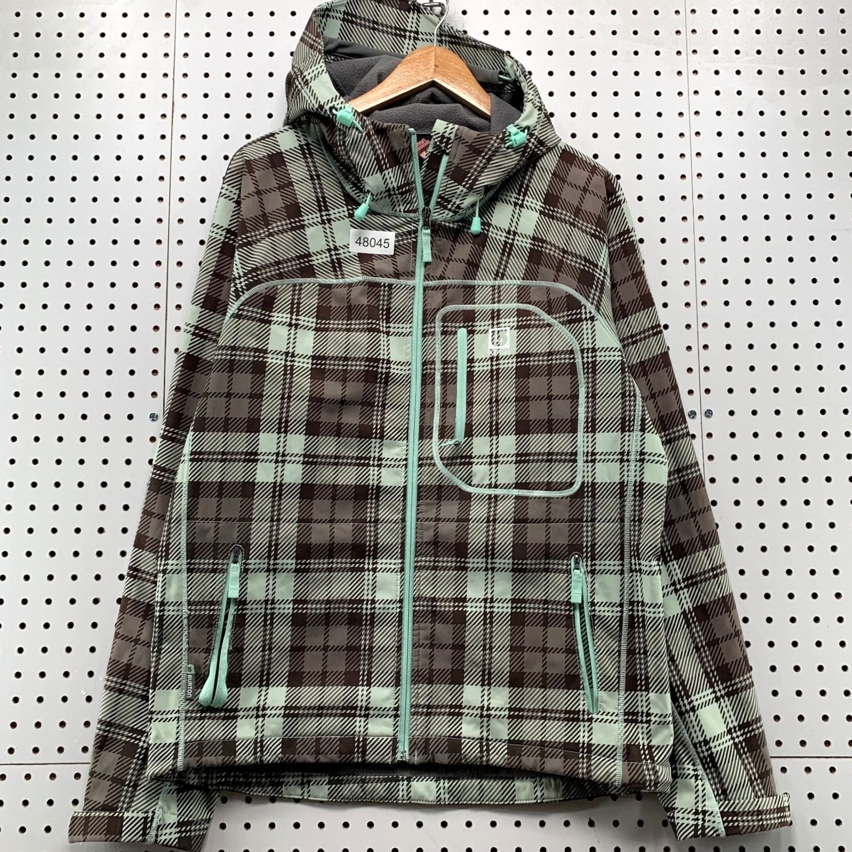 Burton Burton Dryride Plaid Surboard Ski Jacket Womens Medium Green Plaid Lined Size M / US 6-8 / IT 42-44 - 2 Thumbnail