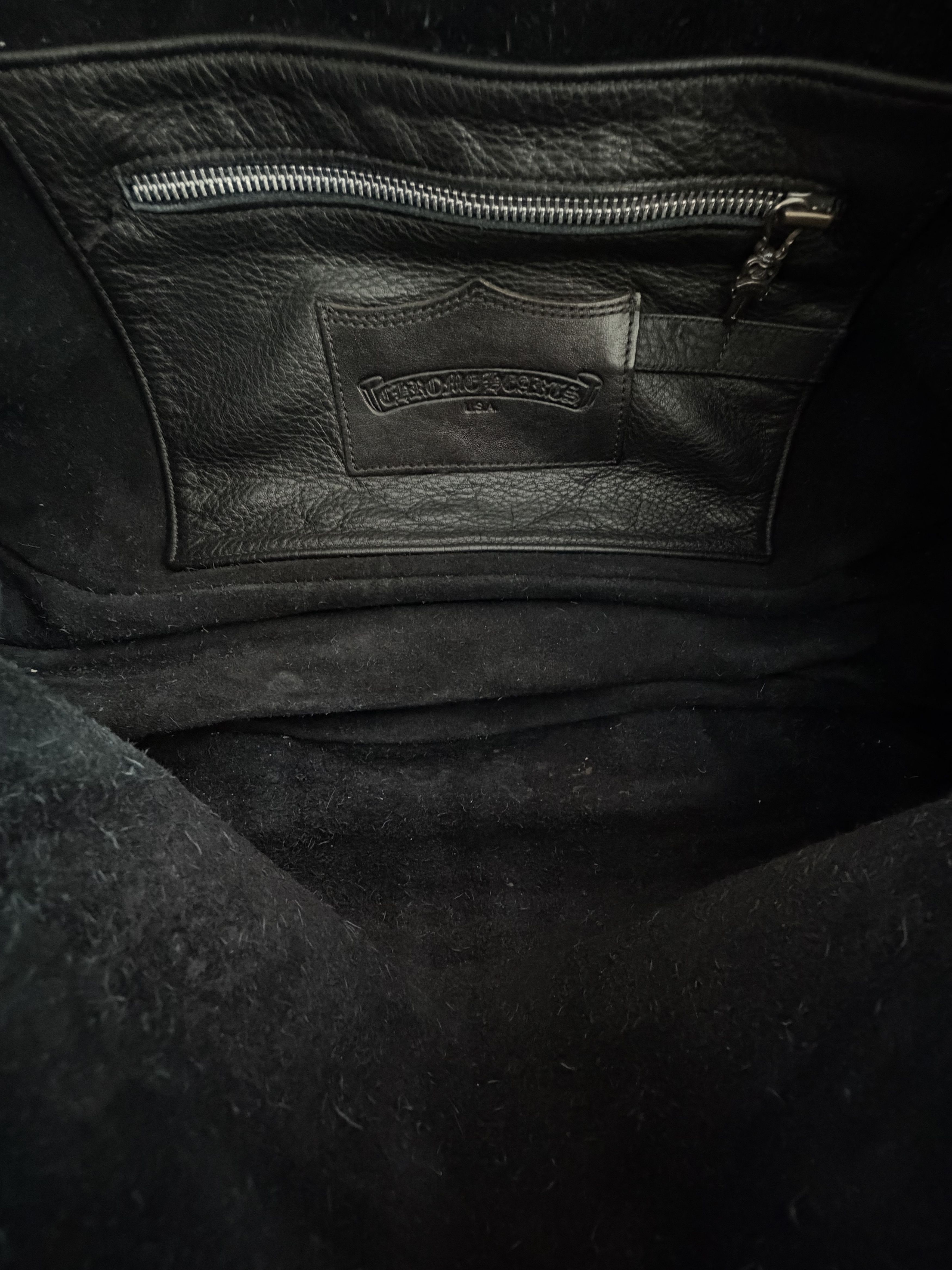 Chrome Hearts Chrome Hearts Black & Silver Dagger Gunslinger Messenger Bag Size ONE SIZE - 4 Thumbnail