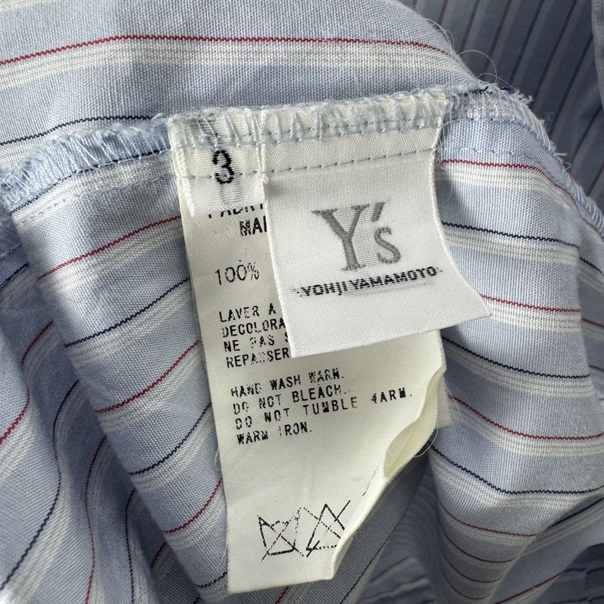 Yohji Yamamoto ☀️YOHJI YAMAMOTO Y’S ASYMMETRIC STRIPED SHIRTS Size M / US 6-8 / IT 42-44 - 8 Thumbnail