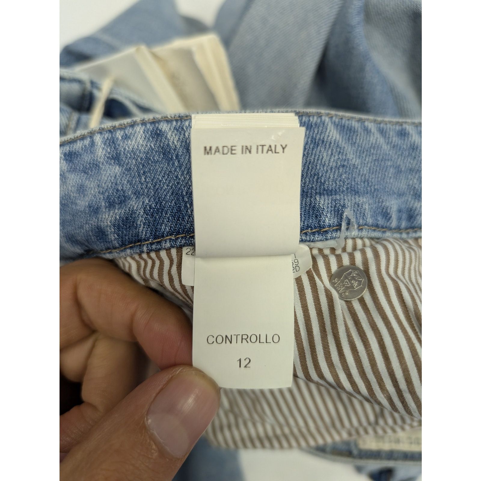 Brunello Cucinelli o1rshd1 Skinny Fit Denim Jean in Blue Size US 36 / EU 52 - 17 Thumbnail