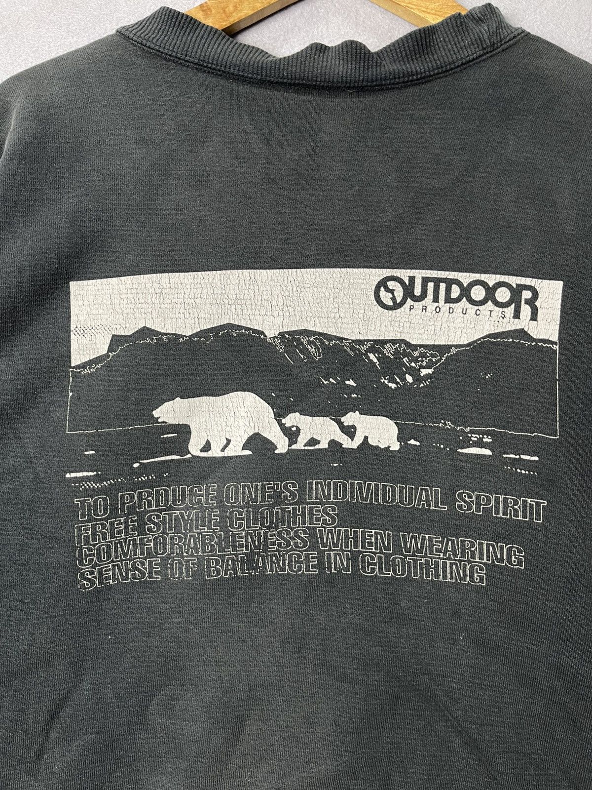 Outdoor Research 2000s Outdoor Products Bear Graphic Crewneck Size US L / EU 52-54 / 3 - 2 Thumbnail