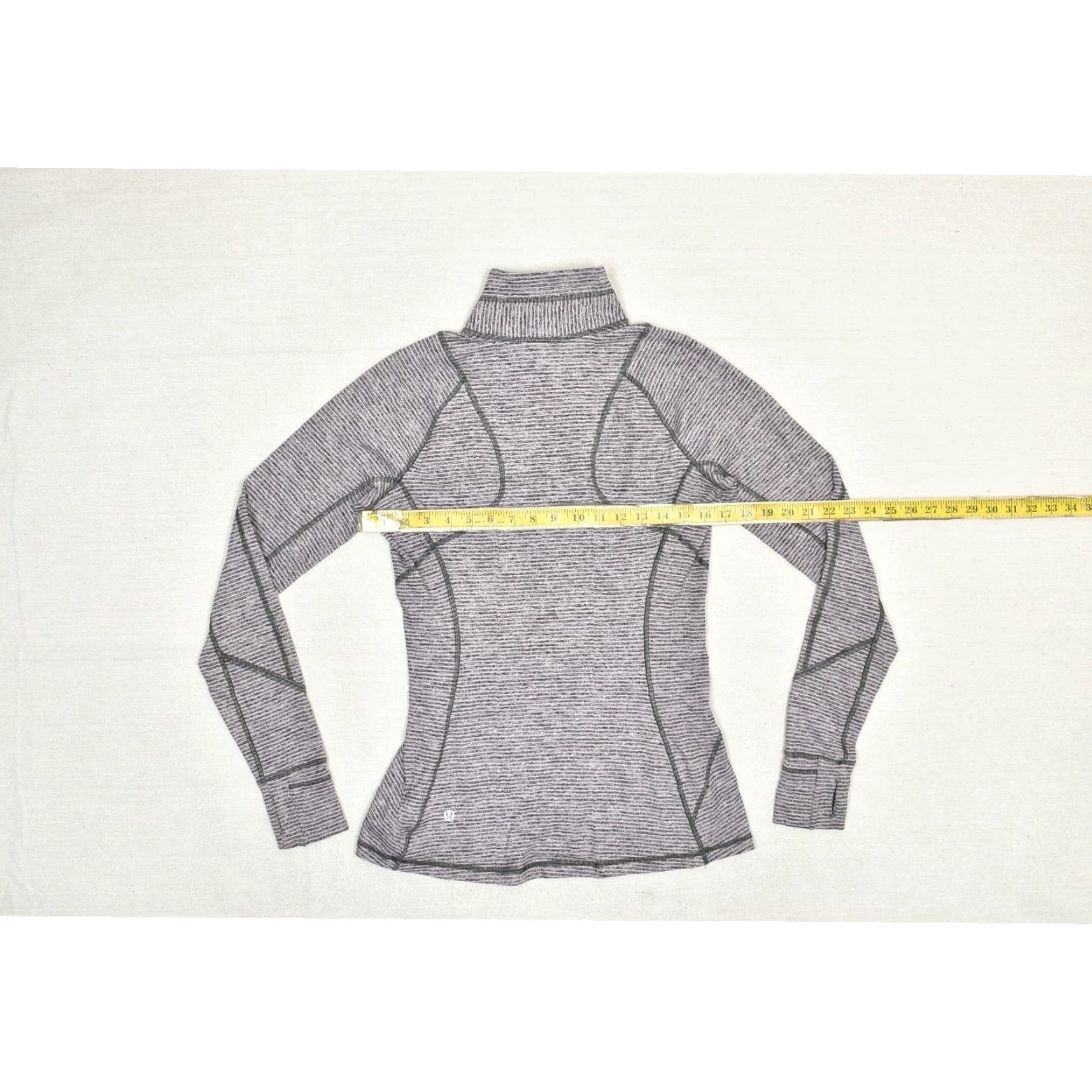 Lululemon Lululemon Jacket Women's Striped Gray & Purple Regular Size 8 - Zip - Polyester Outer Shell - Long Sleeve - Basic Jacket - Casual - Regular Size M / US 6-8 / IT 42-44 - 4 Thumbnail