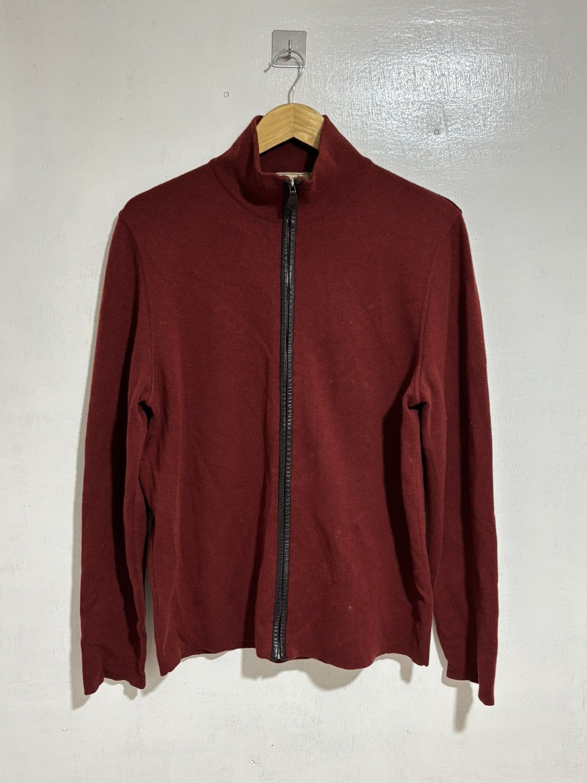 Hermes Rare Vintage Hermes Wool and Cashmere Leather Elbow Patch Size US L / EU 52-54 / 3 - 1 Thumbnail