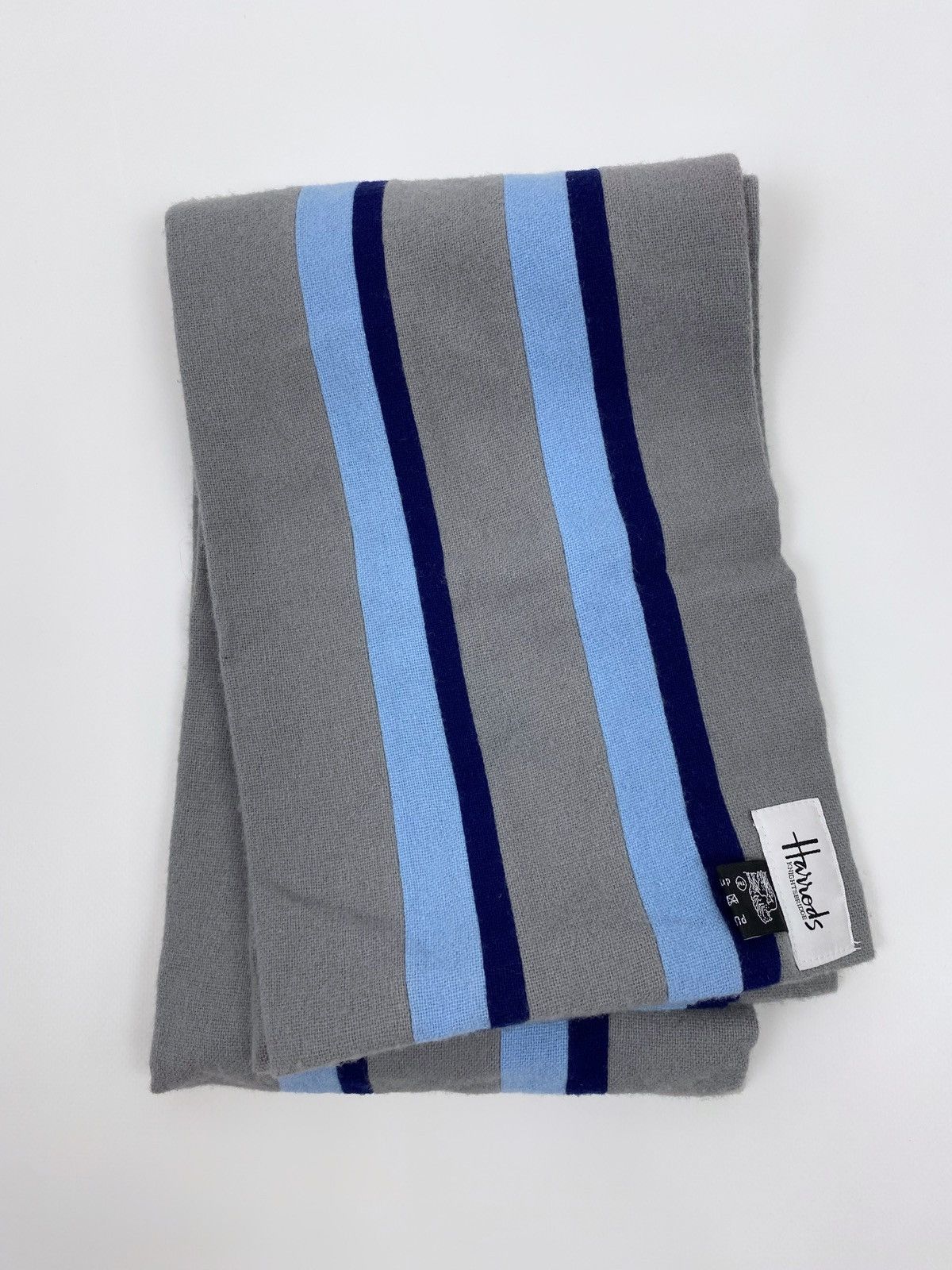 Harrods Harrods Knightsbridge Wool Striped College Scarf Size ONE SIZE - 3 Thumbnail