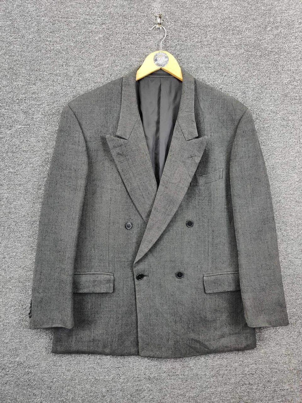 Yves Saint Laurent Yves Saint Laurent Pour Homme Double Breasted Wool Blazer Size US L / EU 52-54 / 3 - 1 Thumbnail