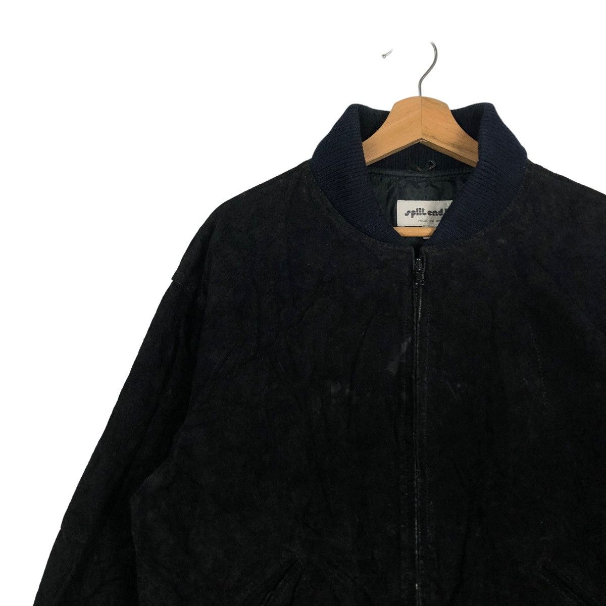 Japanese Brand 🔥90’s Vintage Leather Bomber Jacket Split End Issey Miyake Size US M / EU 48-50 / 2 - 6 Thumbnail