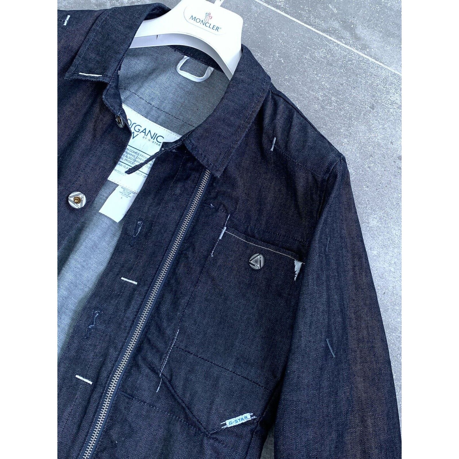 G-Star Mens G-STAR ORGANIC Raw Alcatraz Denim Jacket Coat SZ M EU48 Size US M / EU 48-50 / 2 - 15 Thumbnail