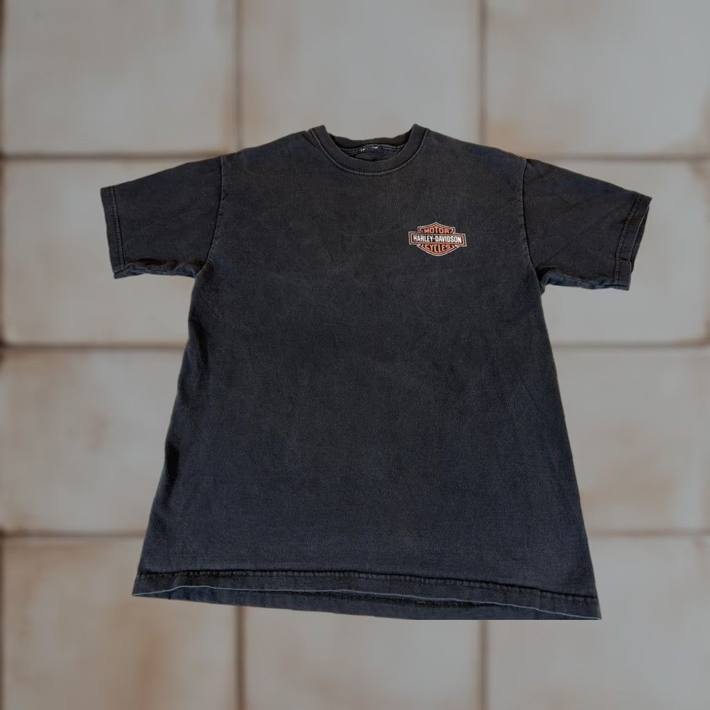 Harley Davidson Harley-Davidson Shirt Mens Small Black Wurtsboro NY Eagle Biker Motorcycle HD Size US L / EU 52-54 / 3 - 1 Thumbnail