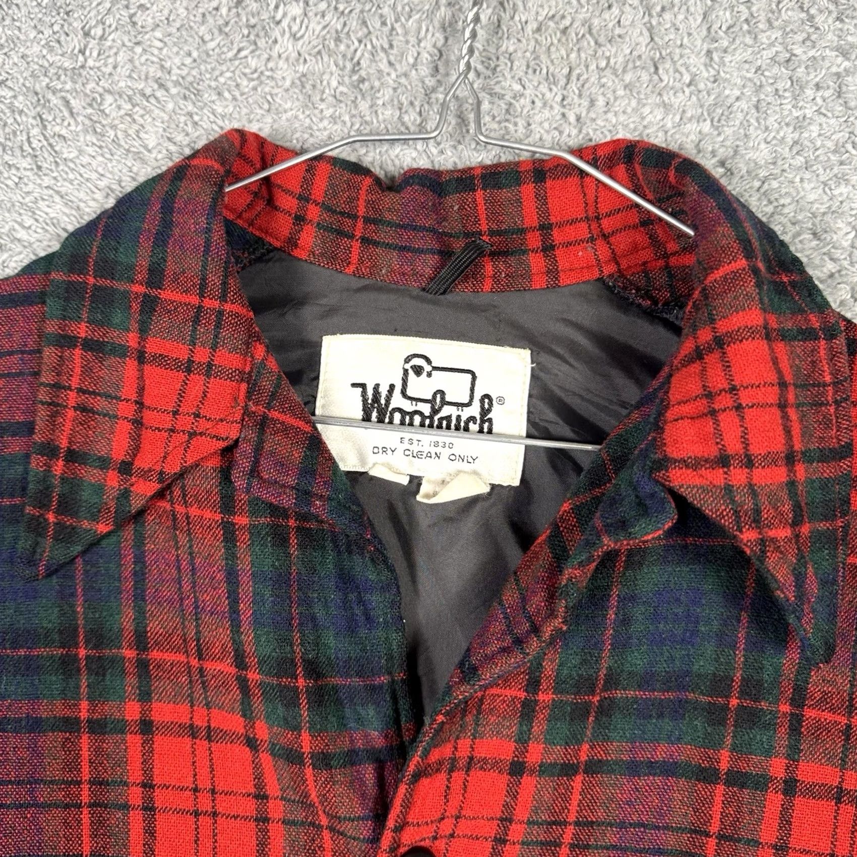 Vintage VINTAGE Woolrich Jacket Women M Shirt Shacket Cargo Pocket Wool Tartan Plaid 90s Size M / US 6-8 / IT 42-44 - 4 Thumbnail