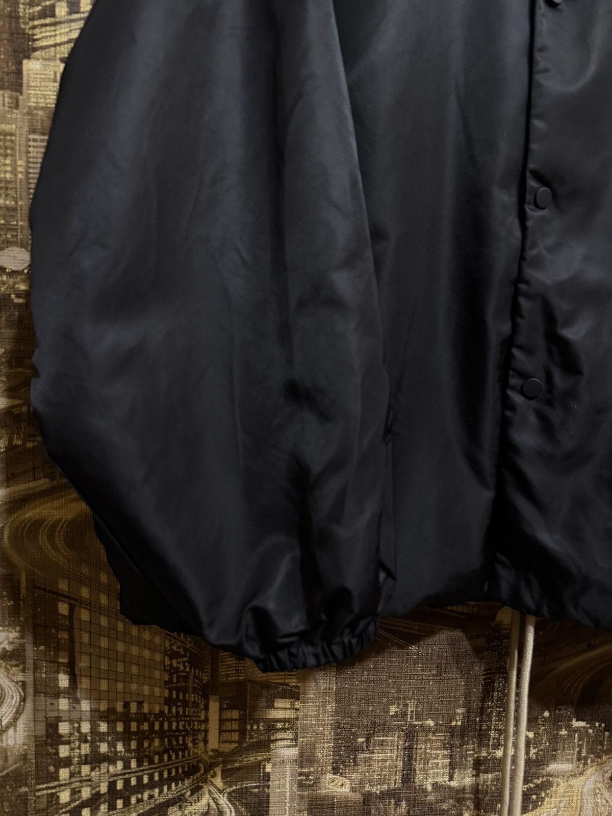 Fear of God Fear Of God Coaches Jacket in Black For Men Size M-L Oversiz Size US M / EU 48-50 / 2 - 2 Thumbnail