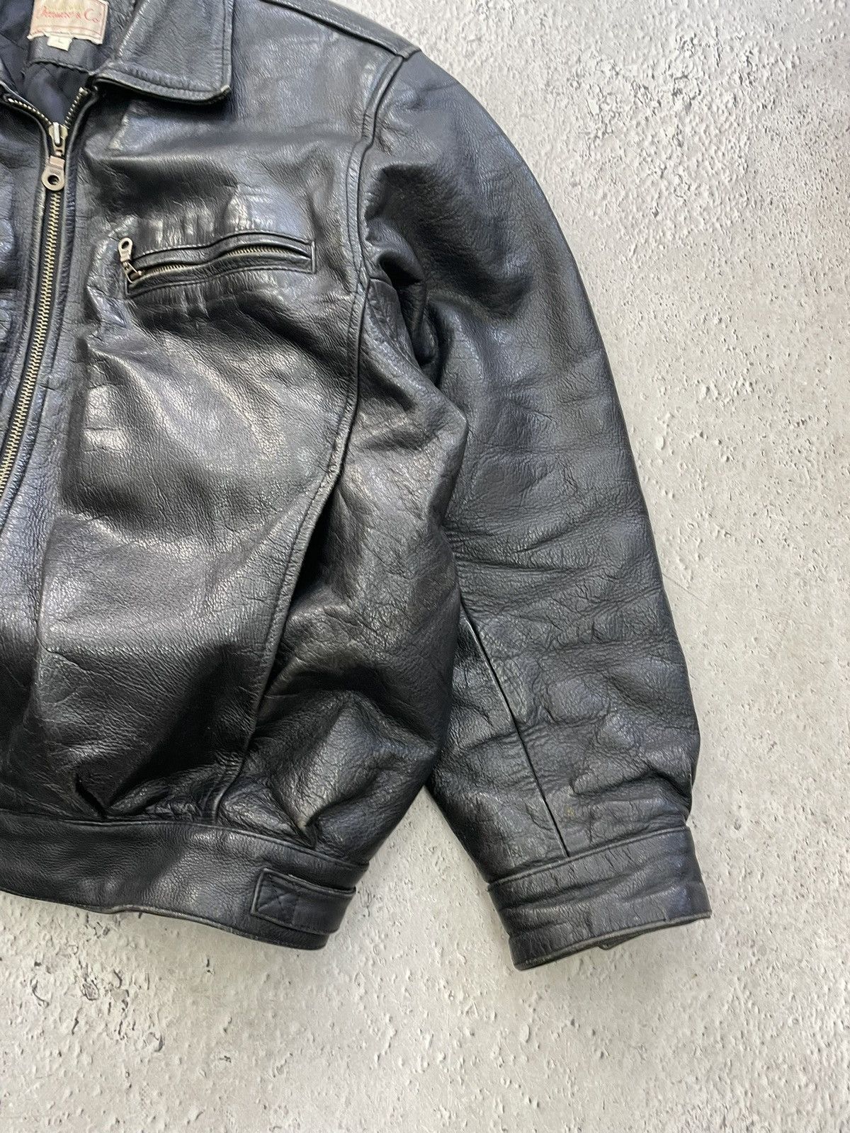 Schott Schott style Leather Baggy Jacket Moto opium harley davidson Size US L / EU 52-54 / 3 - 5 Thumbnail