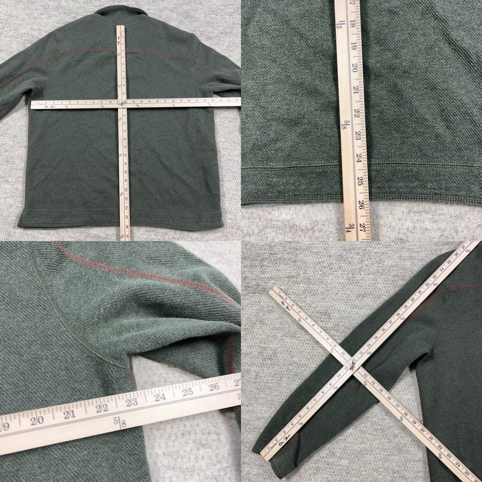 Tommy Bahama Tommy Bahama Sweater Men Large Green Pullover Quarter Zip Reversible Sweatshirt Size US L / EU 52-54 / 3 - 8 Thumbnail
