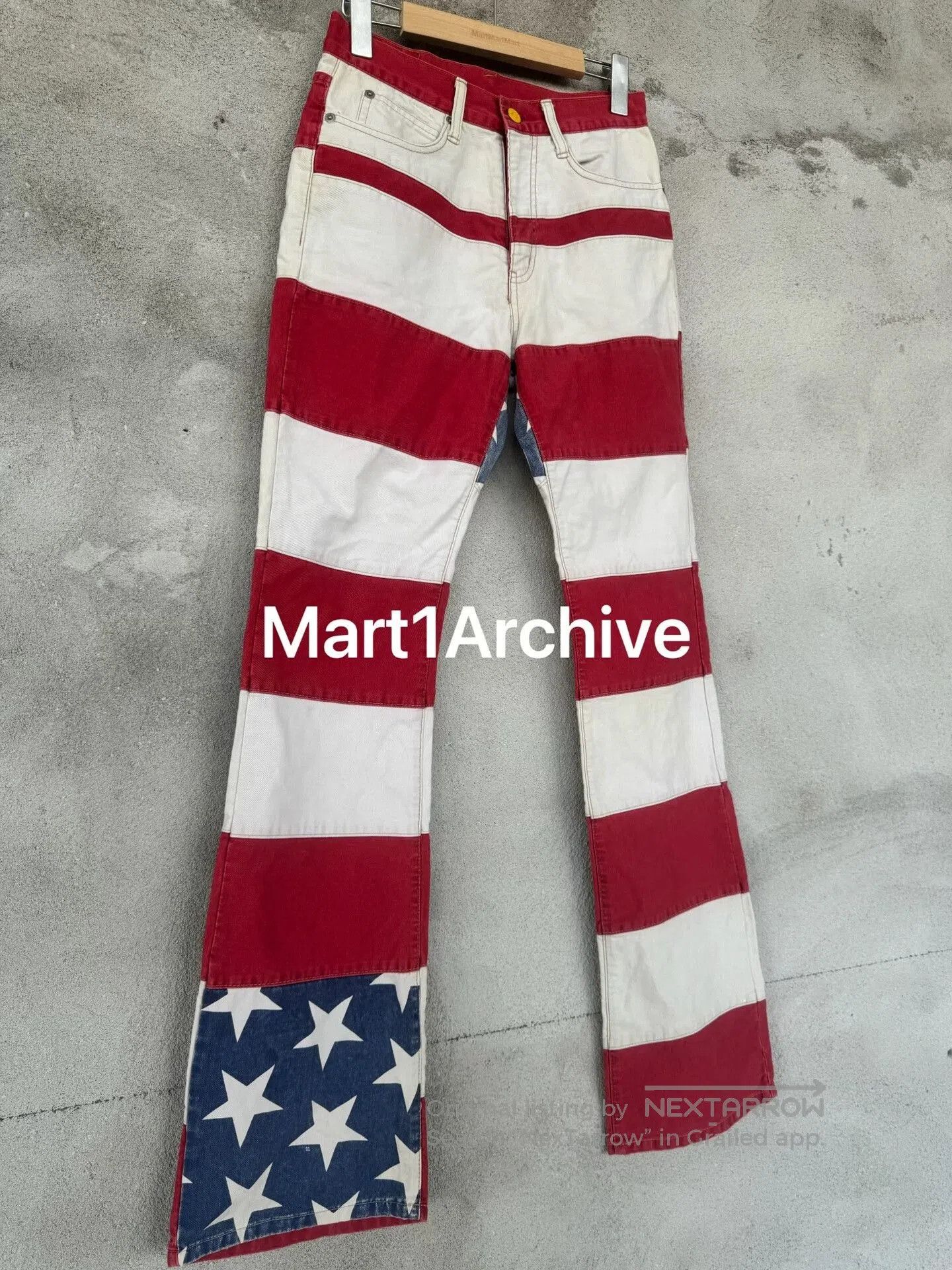 Hysteric Glamour Hysteric Glamour Star Stripe Flare Pants. Size 31" - 3 Thumbnail