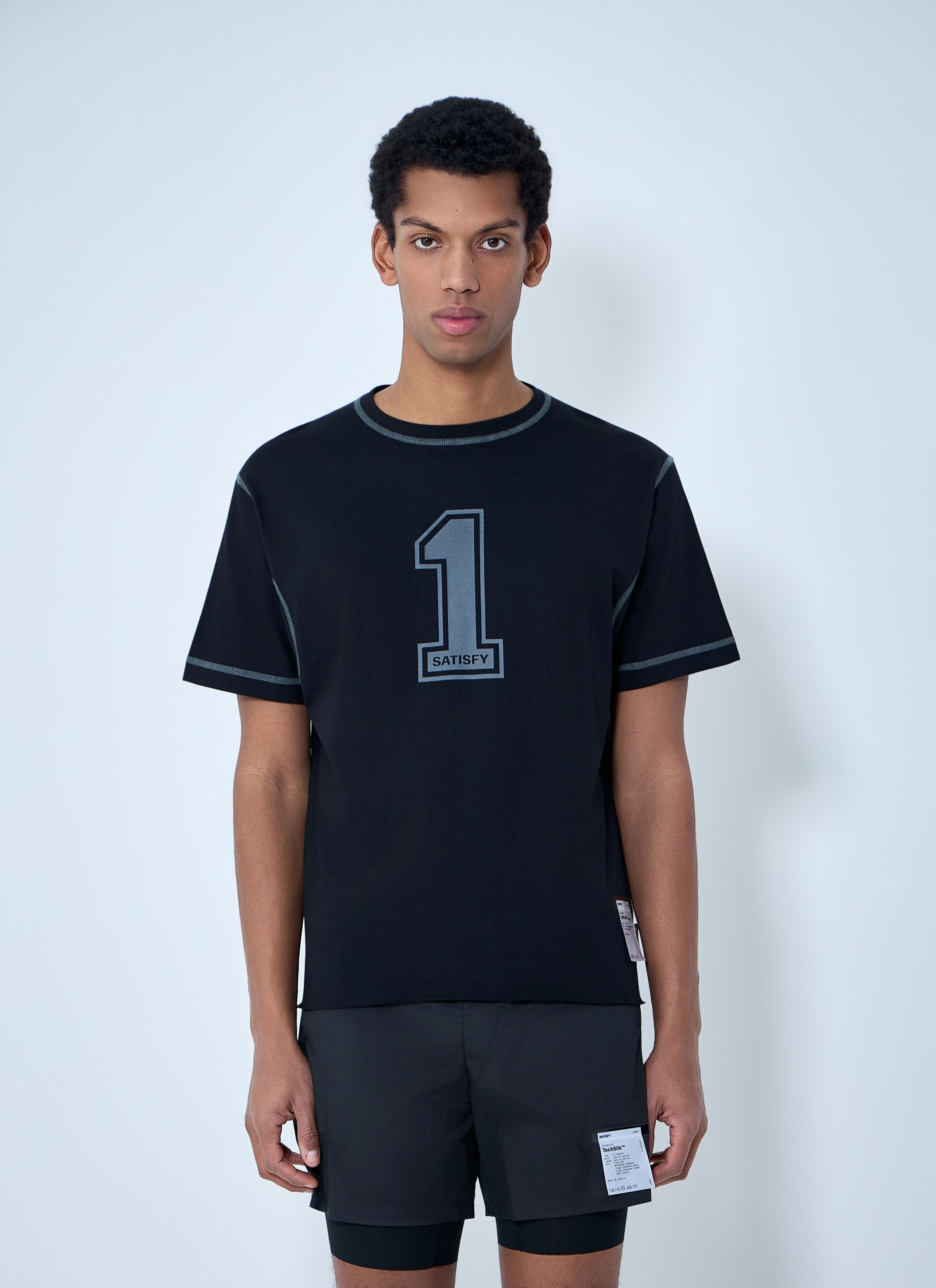 Satisfy Logo Motif Cotton Jersey T-Shirt Size US S / EU 44-46 / 1 - 1 Thumbnail