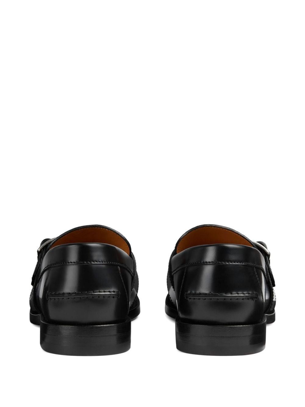 Gucci o1mt1gz0225 Buckle Loafers With GG in Black Size US 7 / EU 40 - 3 Thumbnail