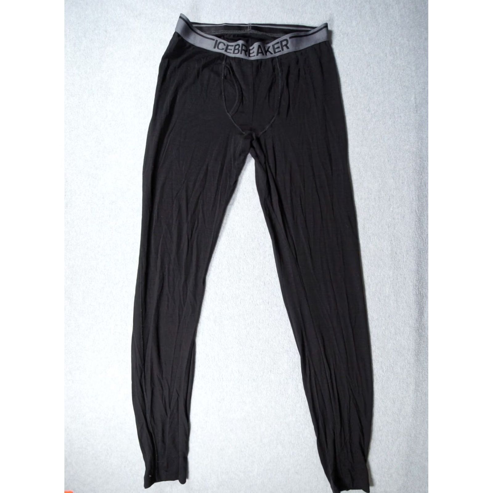 Icebreaker Icebreaker Pants Mens Medium Black Merino Wool Baselayer Outdoors Hike Camp Size US 31 - 2 Thumbnail